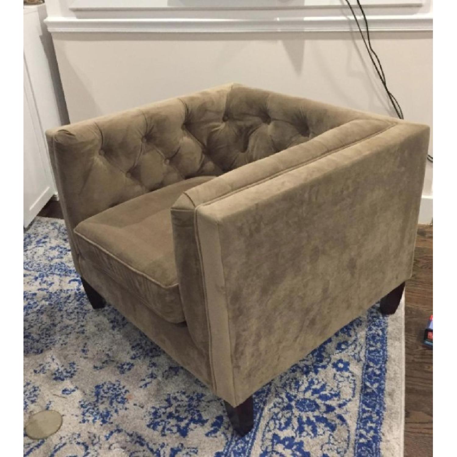 World Market Kendall Armchair in Natural Fabric - image-2