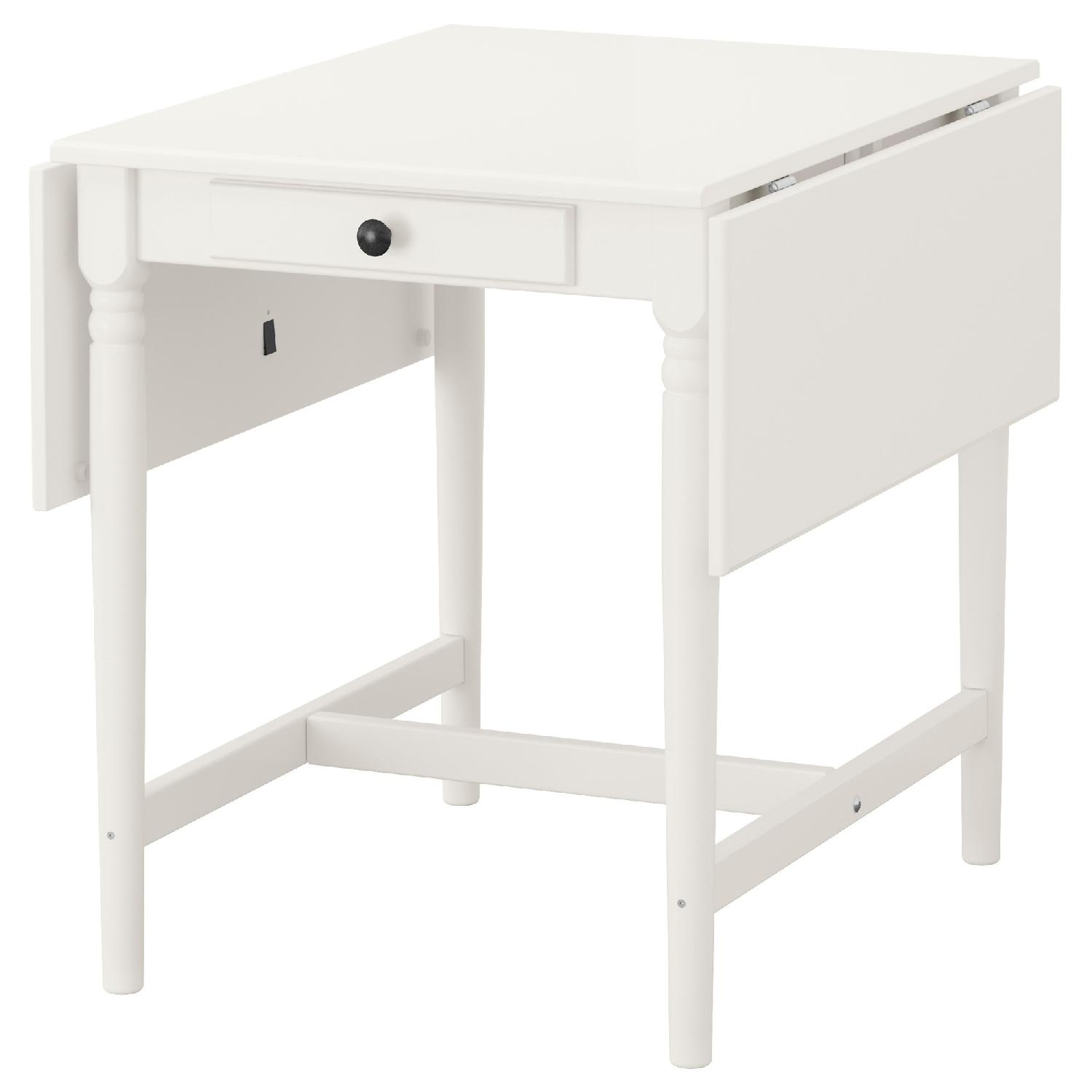 Ikea Ingatorp Drop Leaf Table - AptDeco