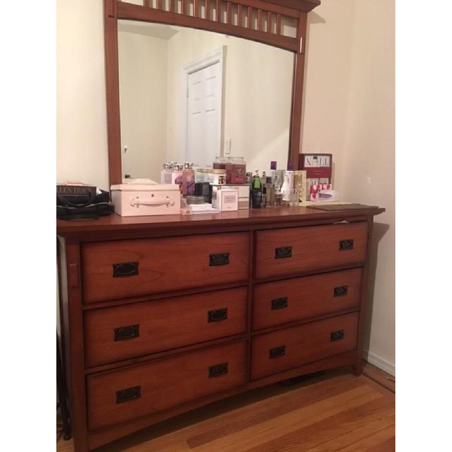Bob's Mission Oak Dresser w/ Mirror - image-1