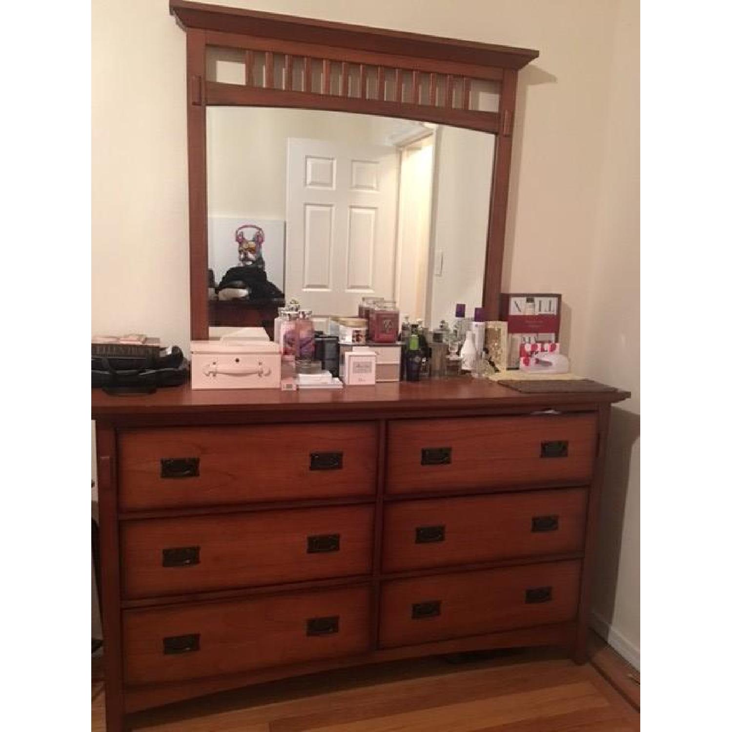 Bob's Mission Oak Dresser w/ Mirror - image-2