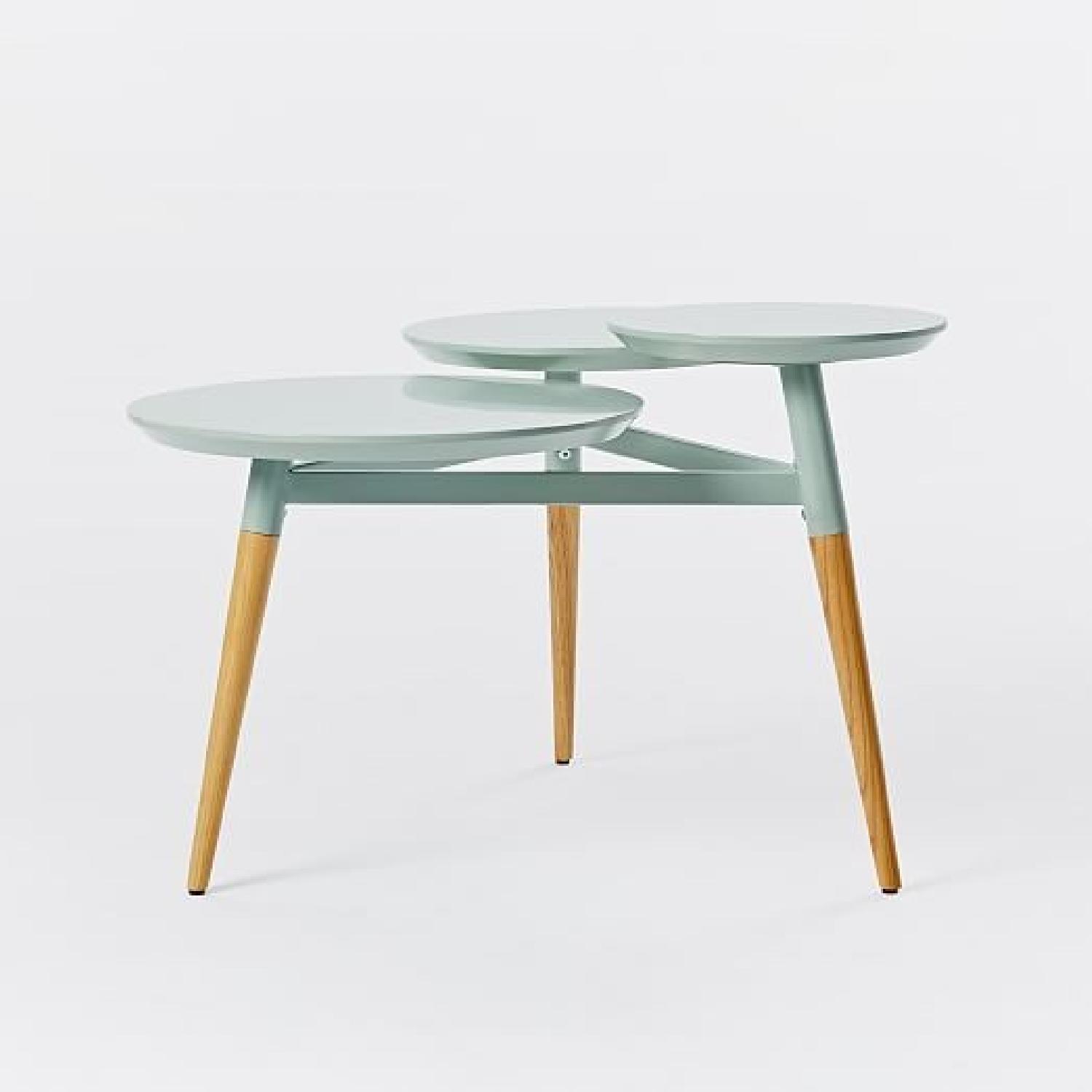 West Elm Clover Coffee Table w/ Oregano Top & Almond Legs AptDeco