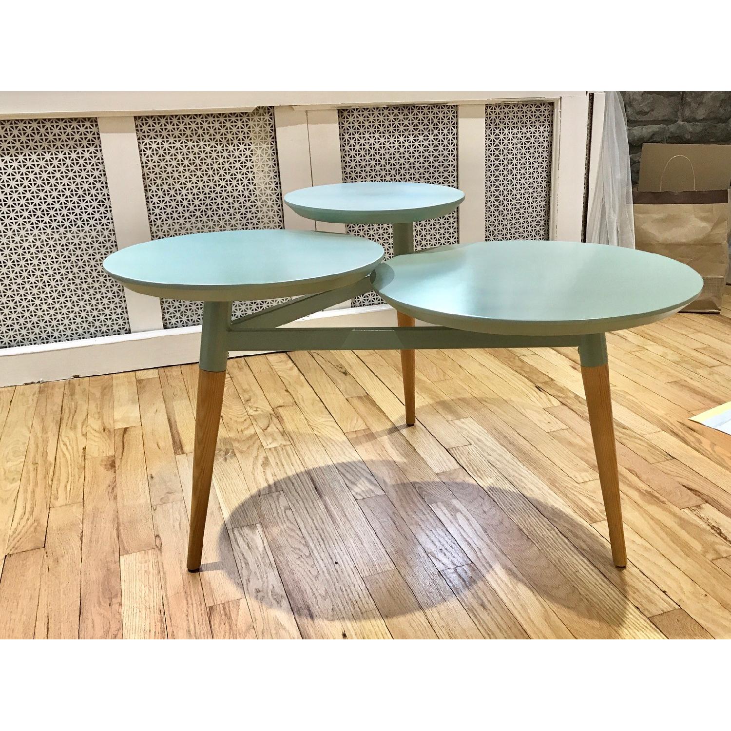 West Elm Clover Coffee Table w/ Oregano Top & Almond Legs AptDeco