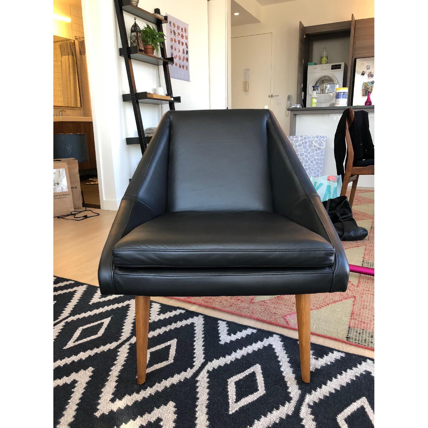 West Elm Parker Slipper Leather Chair - image-2