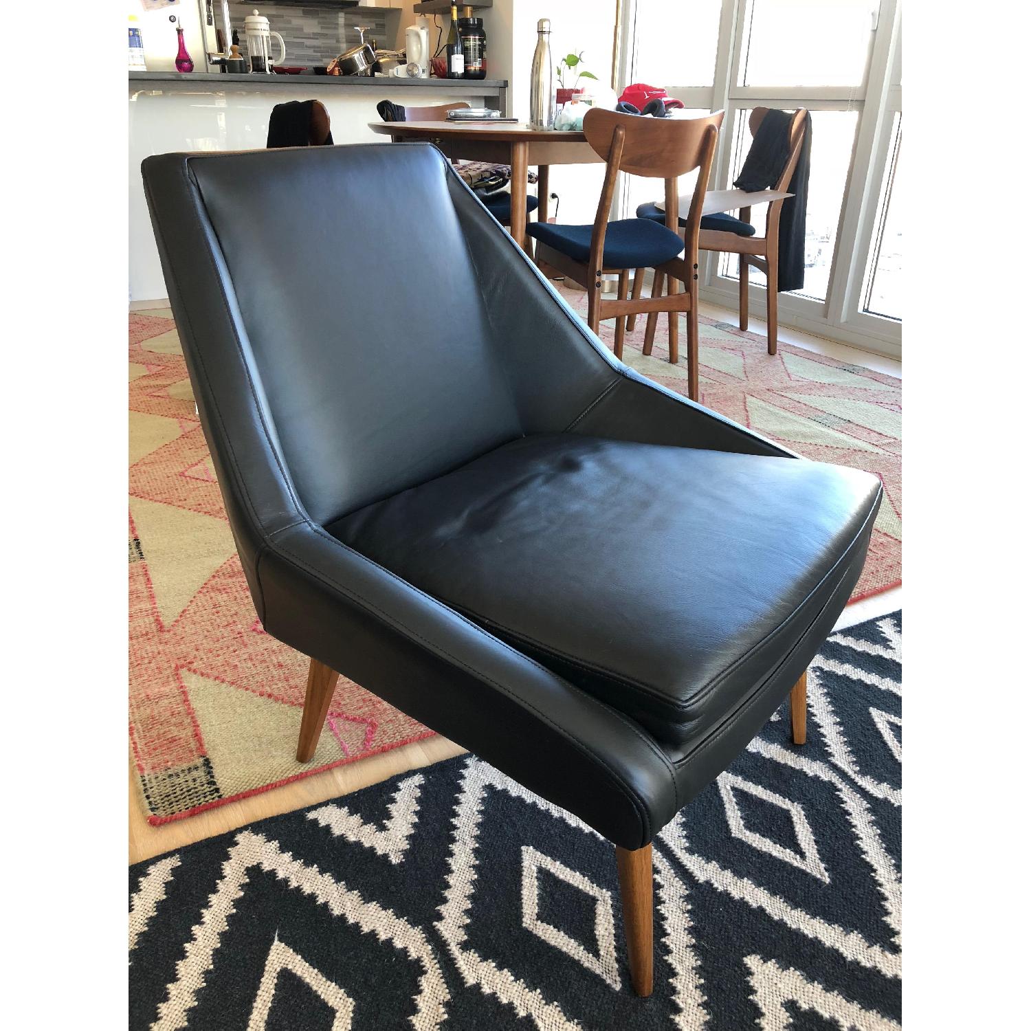West Elm Parker Slipper Leather Chair - image-3