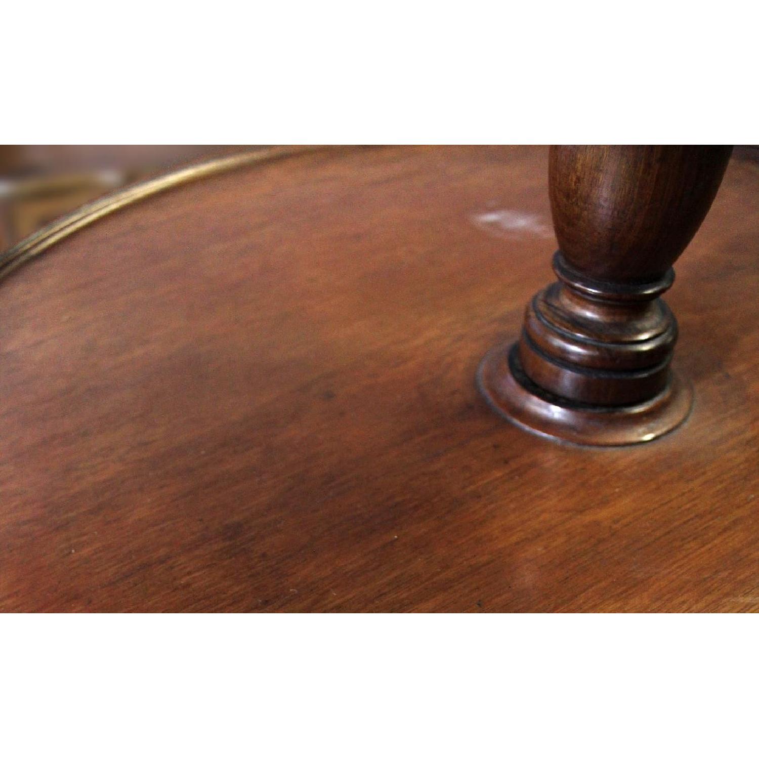 Antique Sheraton Style 3 Tier Mahogany Dumbwaiter Table - image-4