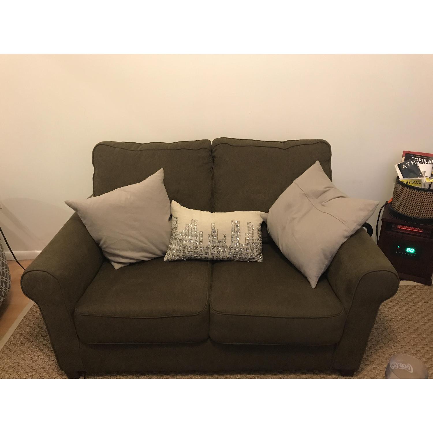 Ashley Zeth Contemporary Twin Sleeper Loveseat - image-2