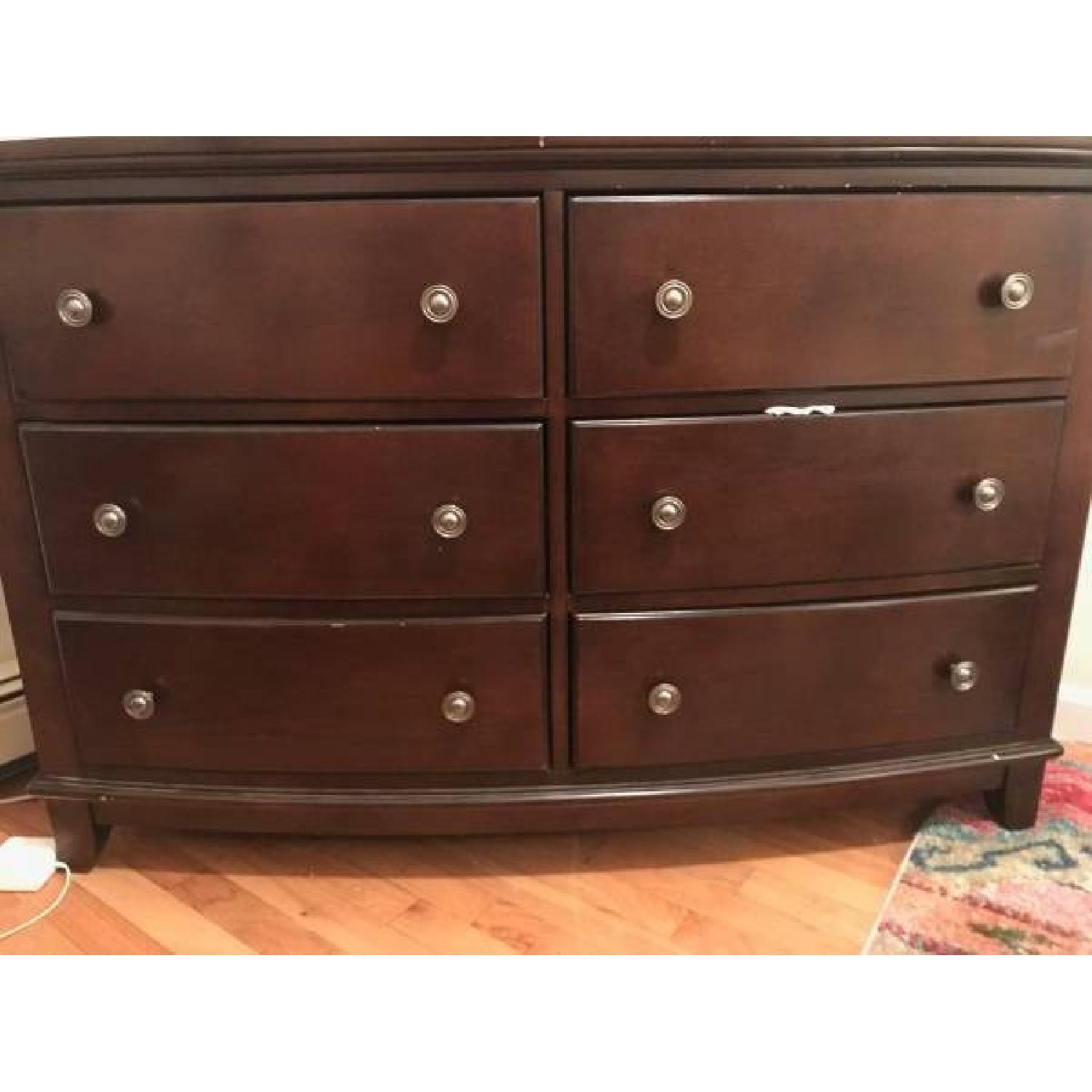 Raymour & Flanigan Wood 6 Drawer Dresser - image-3