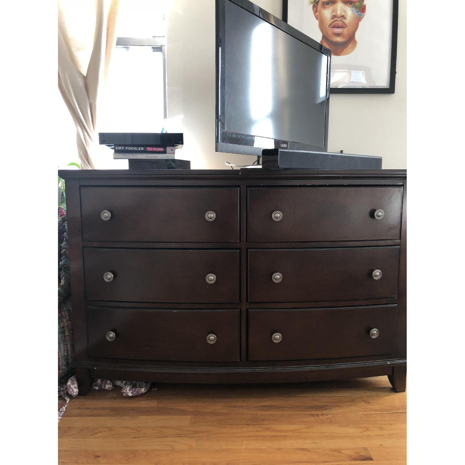 Raymour & Flanigan Wood 6 Drawer Dresser - image-4