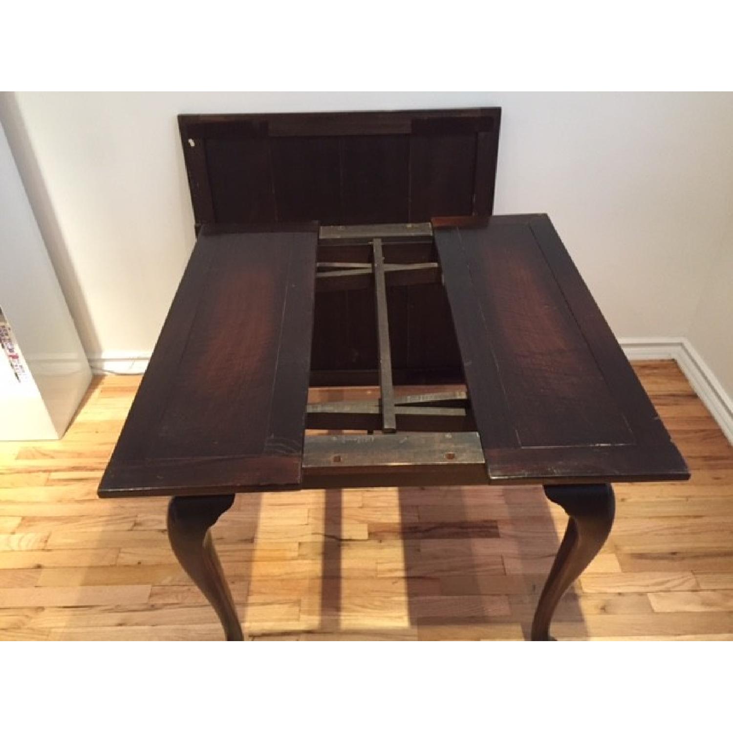Antique Solid Wood Expandable Dining Table - AptDeco