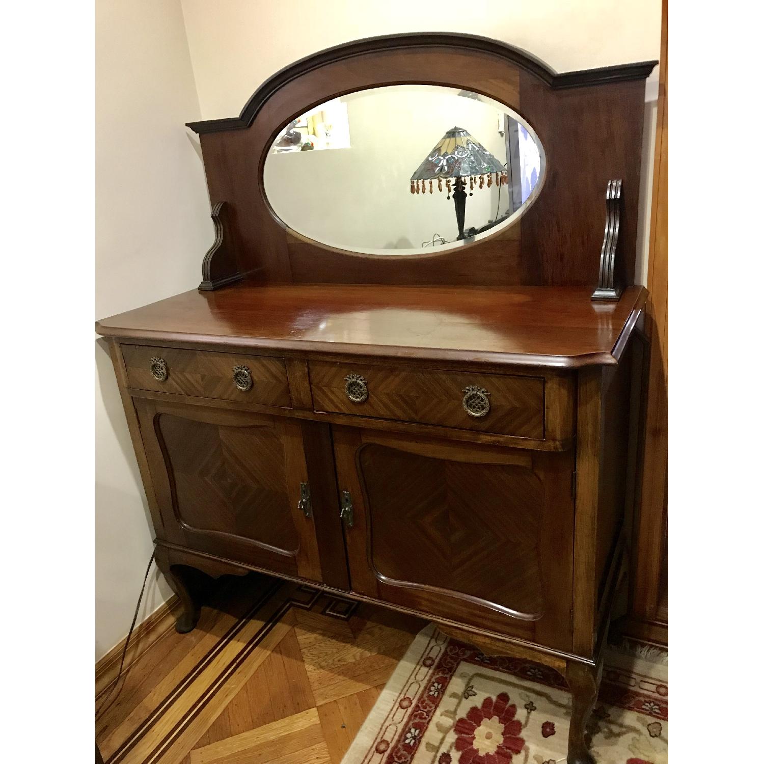 Vintage Sideboard w/ Mirror - image-2