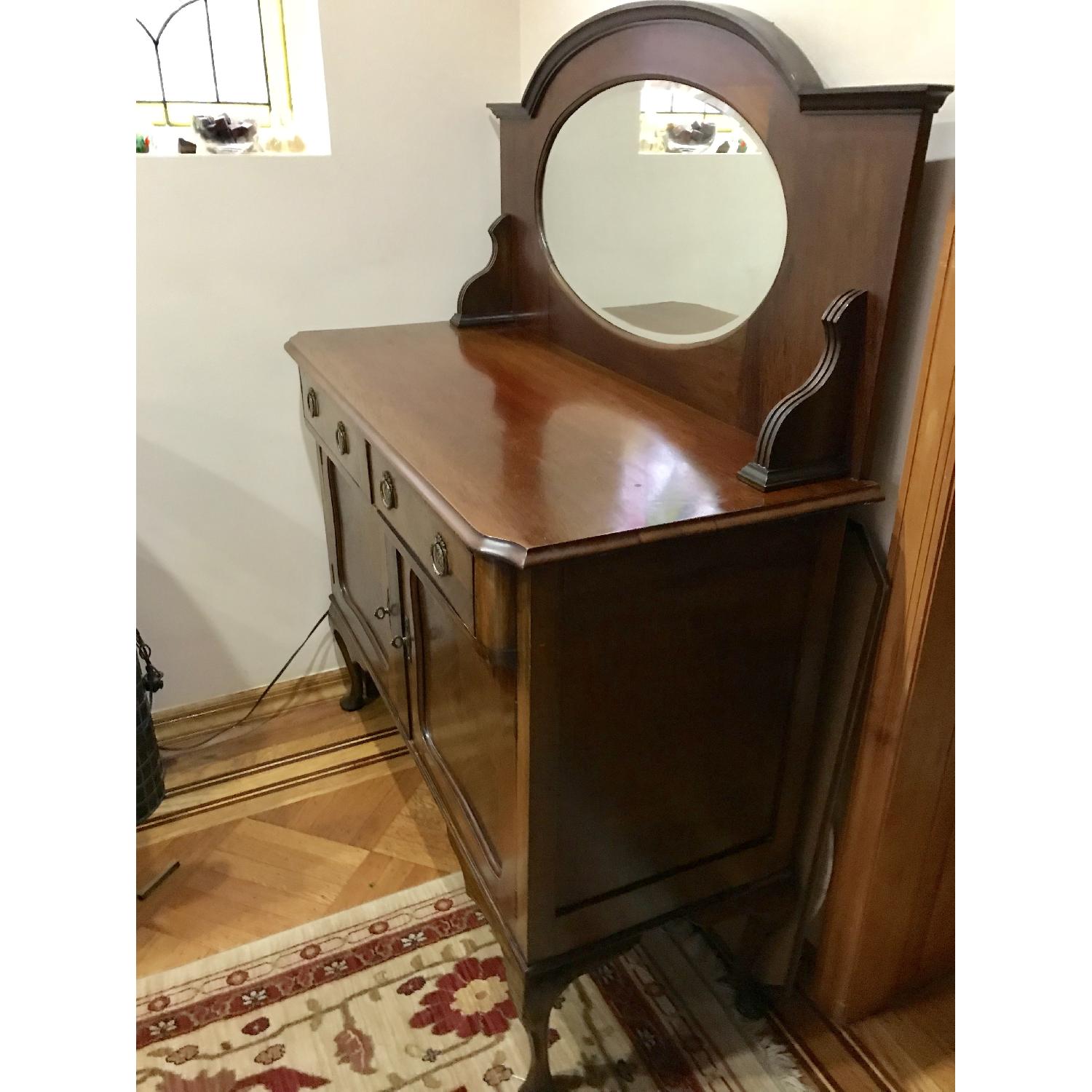 Vintage Sideboard w/ Mirror - image-4