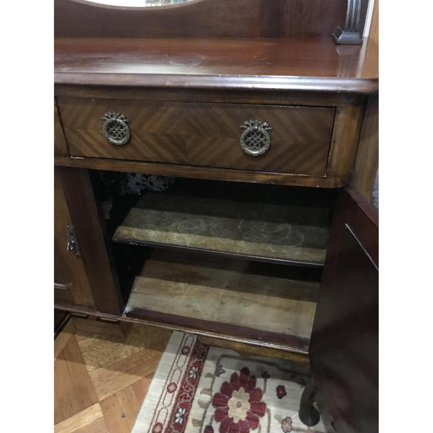 Vintage Sideboard w/ Mirror - image-6