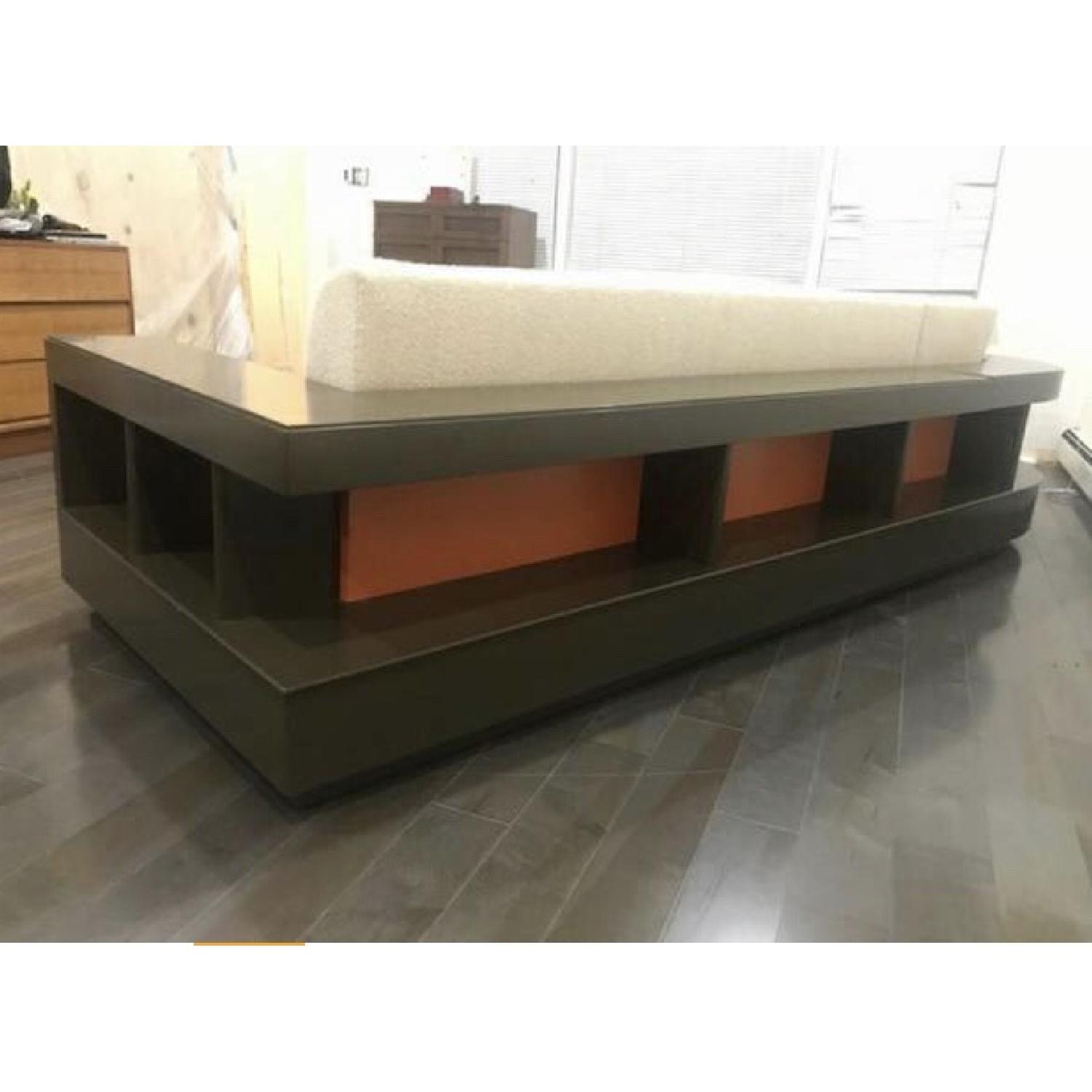 Mid-Century Modern Sectional Sofa w/ Shelving - image-4