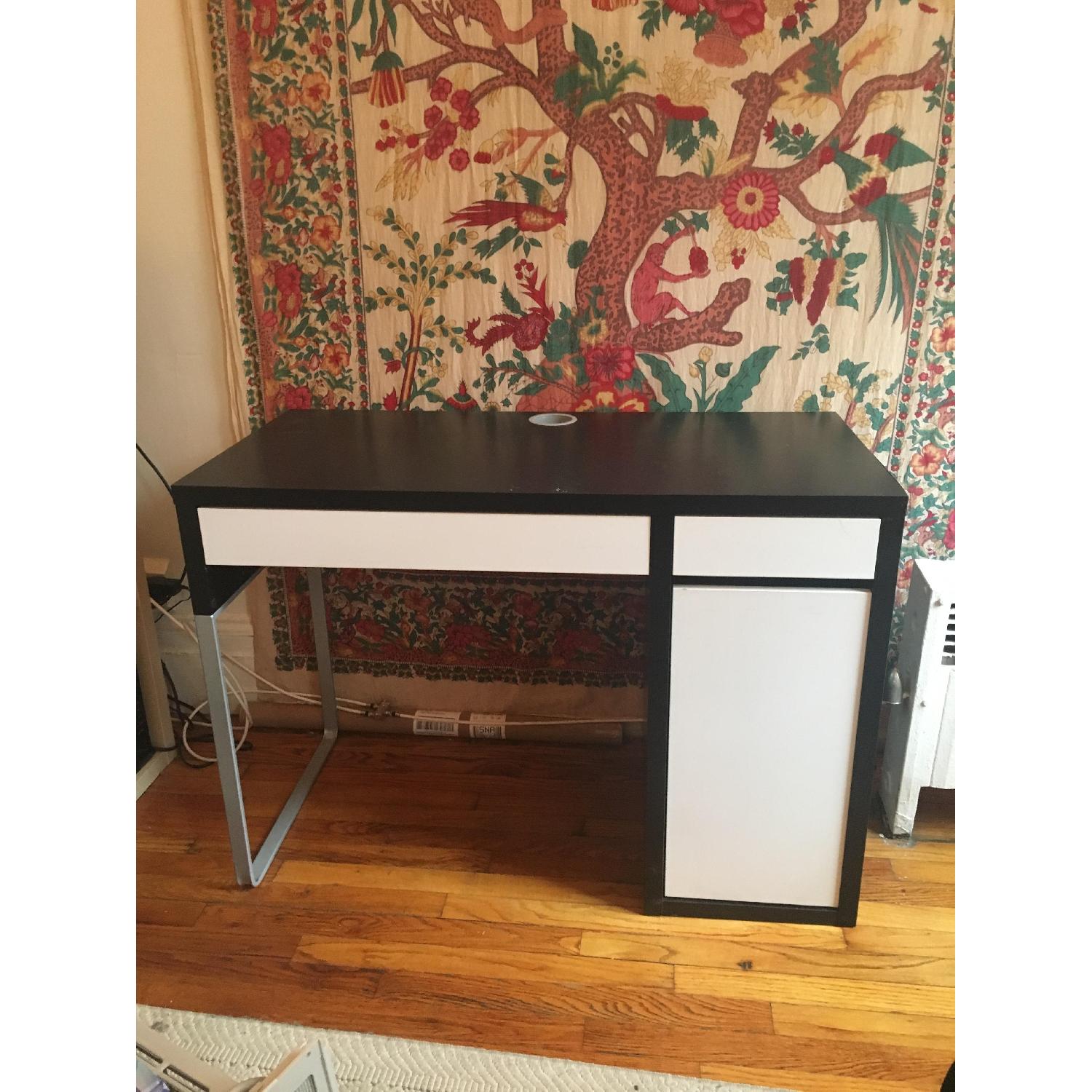Ikea Micke Black & White Desk - image-4