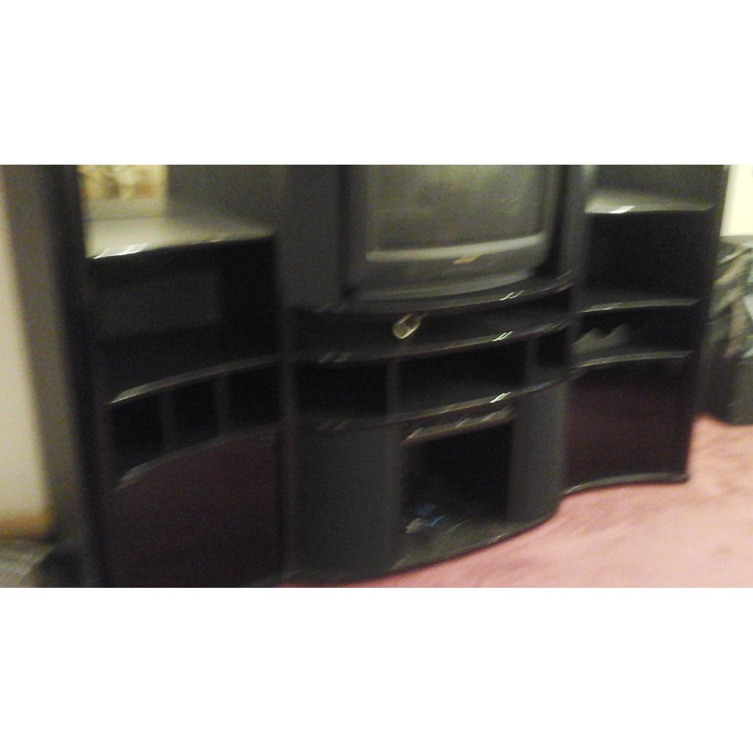 Italian Black Lacquer Entertainment Center - image-15