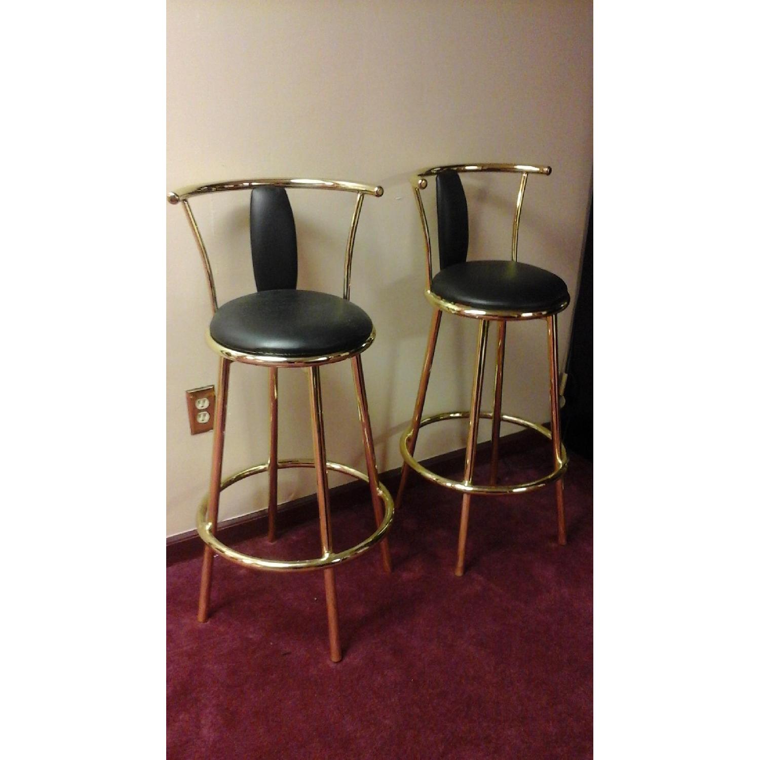 Black & Brass Bar Stool - image-1