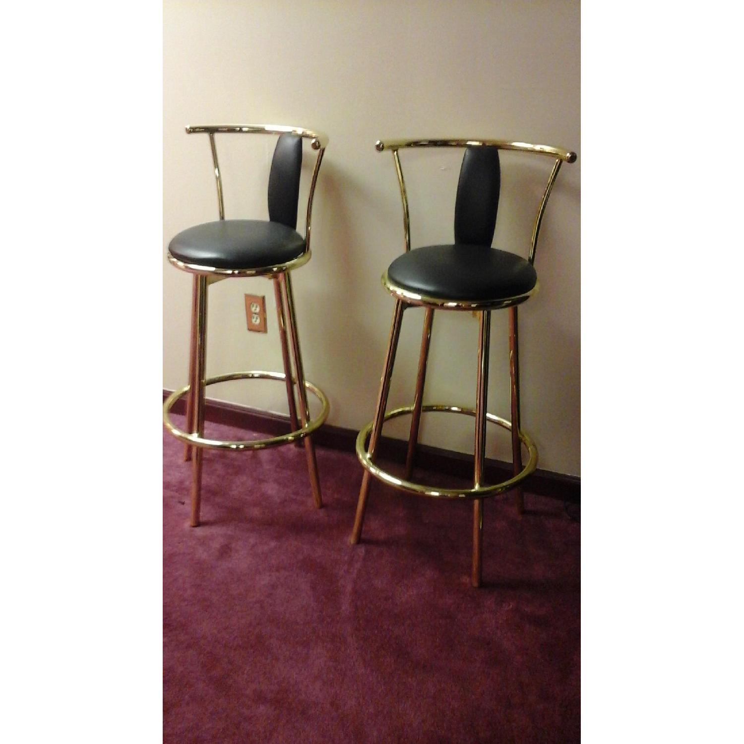 Black & Brass Bar Stool - image-2