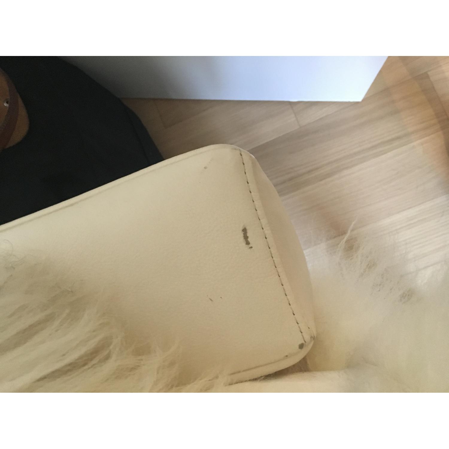 West Elm Henry Leather Arm Chair & Ottoman - image-2