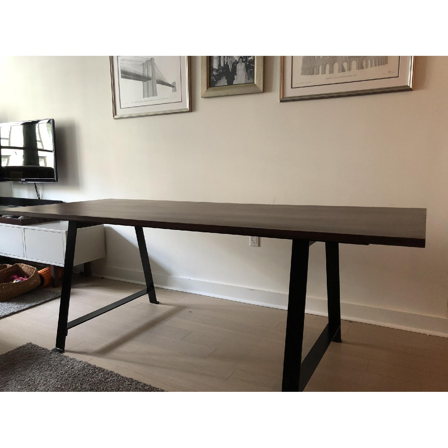 CB2 Coop Collection Dining Table w/ Walnut Top AptDeco