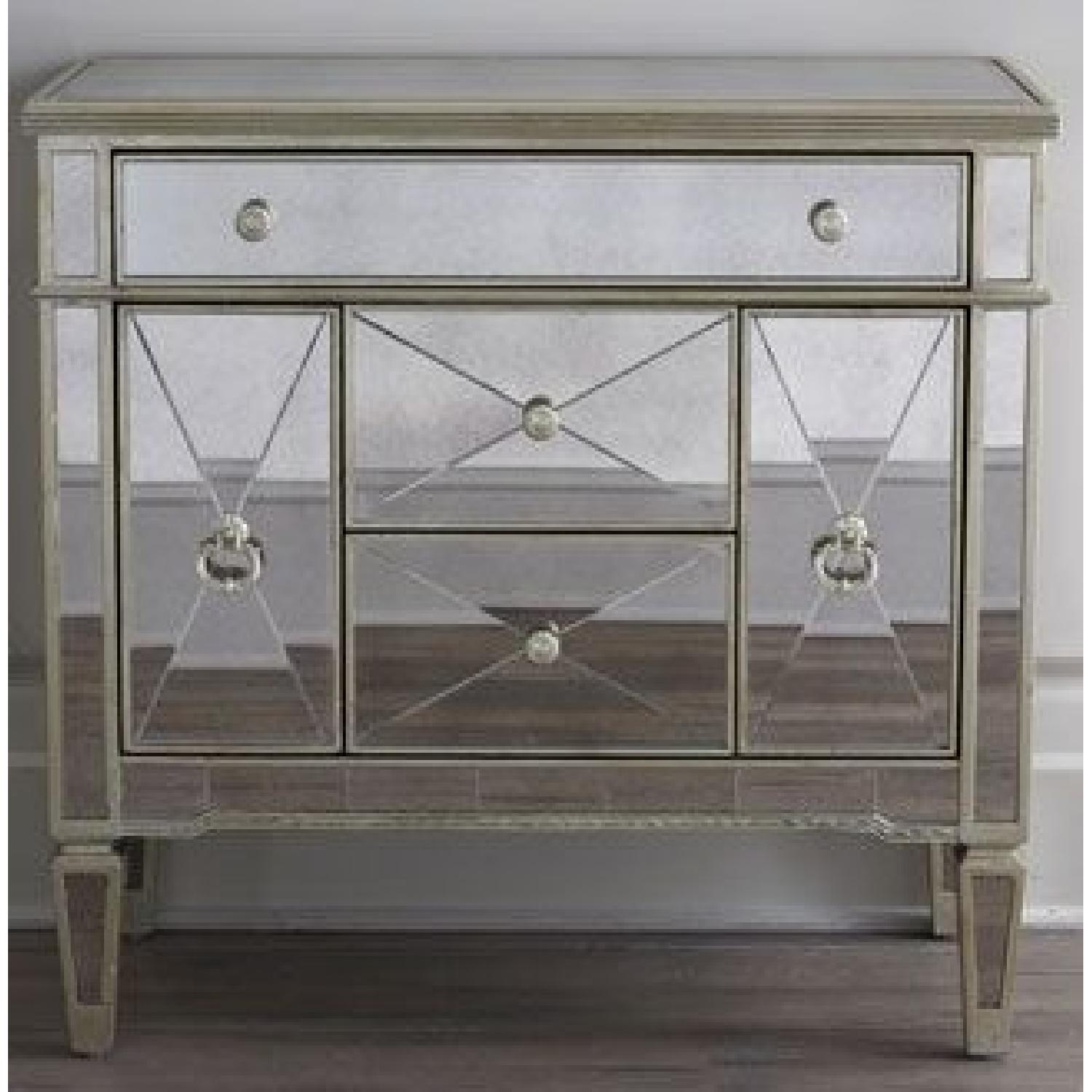 Z Gallerie Mirrored Nightstand AptDeco