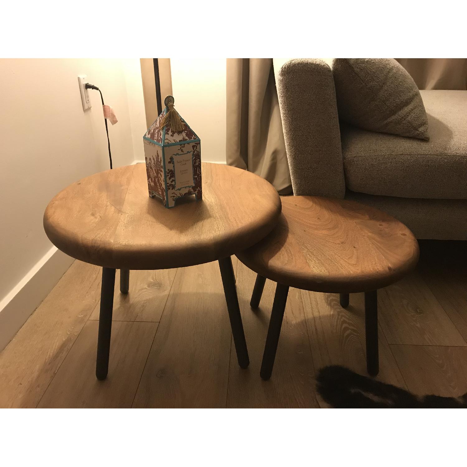 CB2 Nested Wood Coffee Tables - image-3