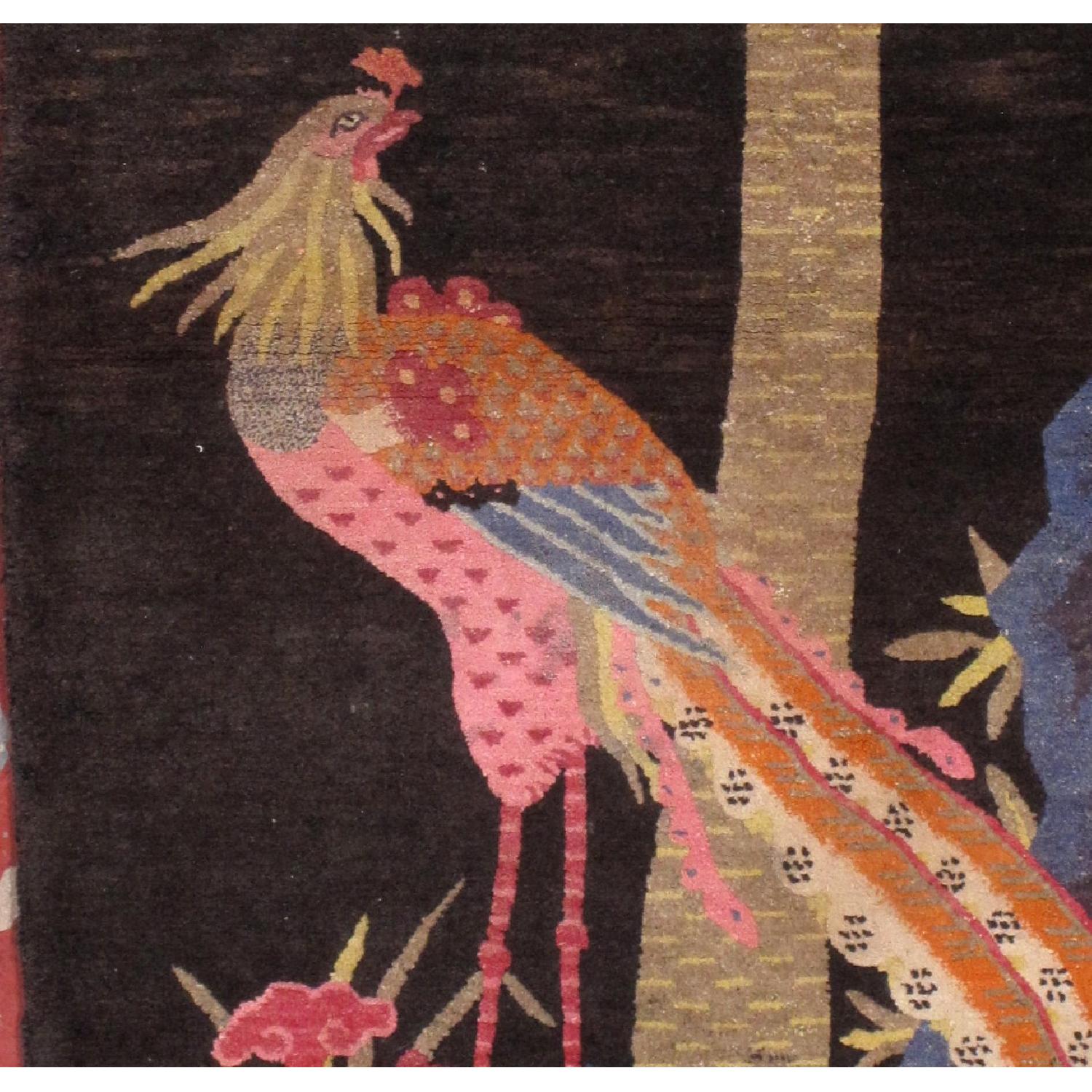 Antique 1920s Art Deco Chinese Rug - image-2