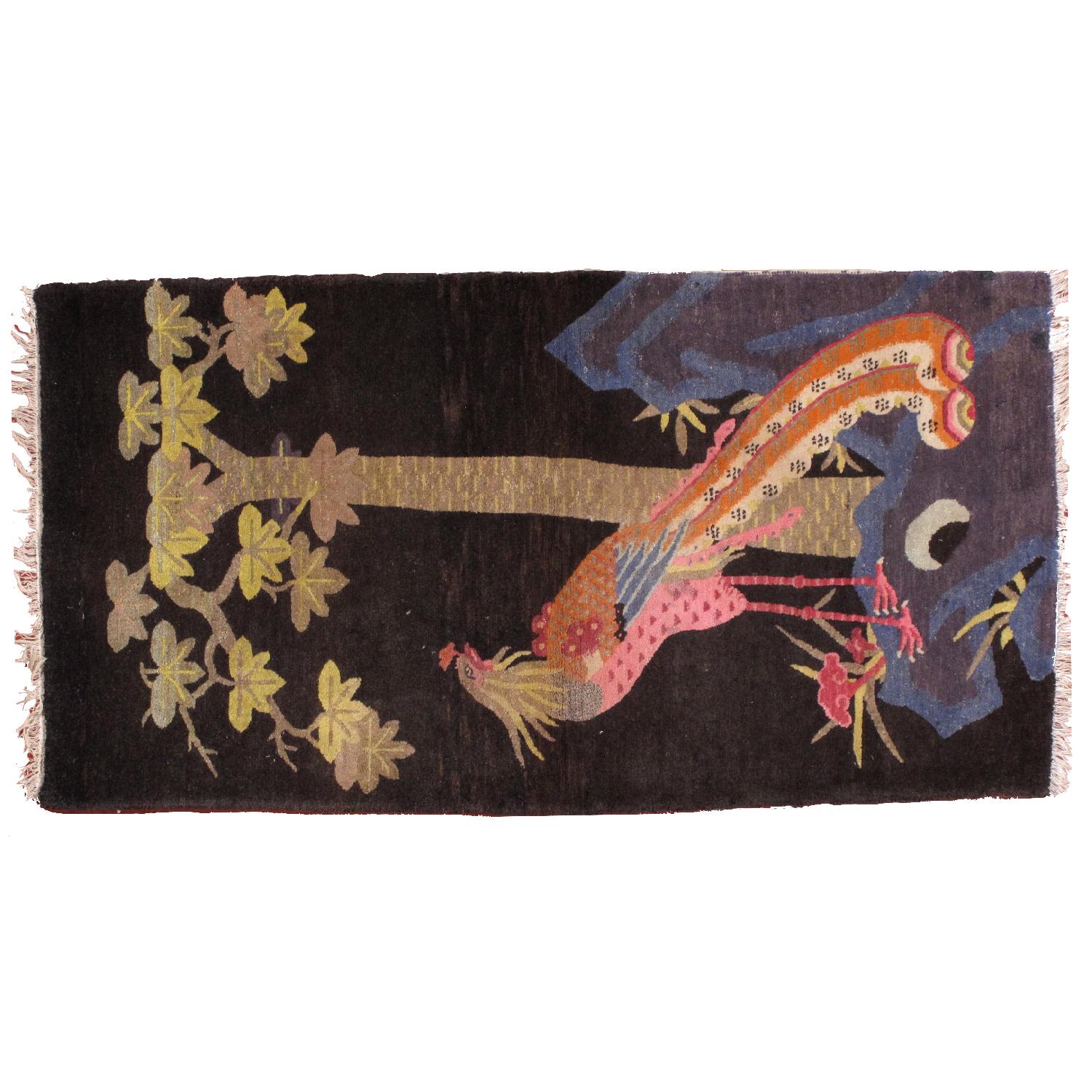 Antique 1920s Art Deco Chinese Rug - image-5