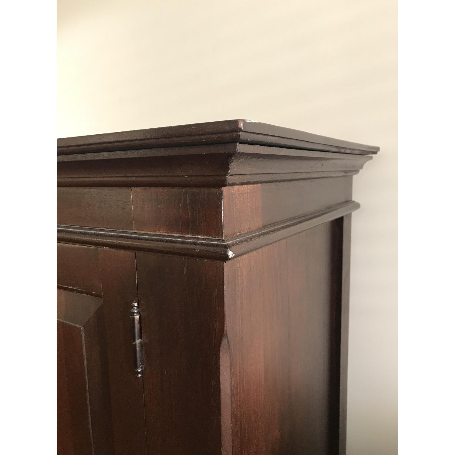 Crate & Barrel Vintage Wood Armoire - image-4
