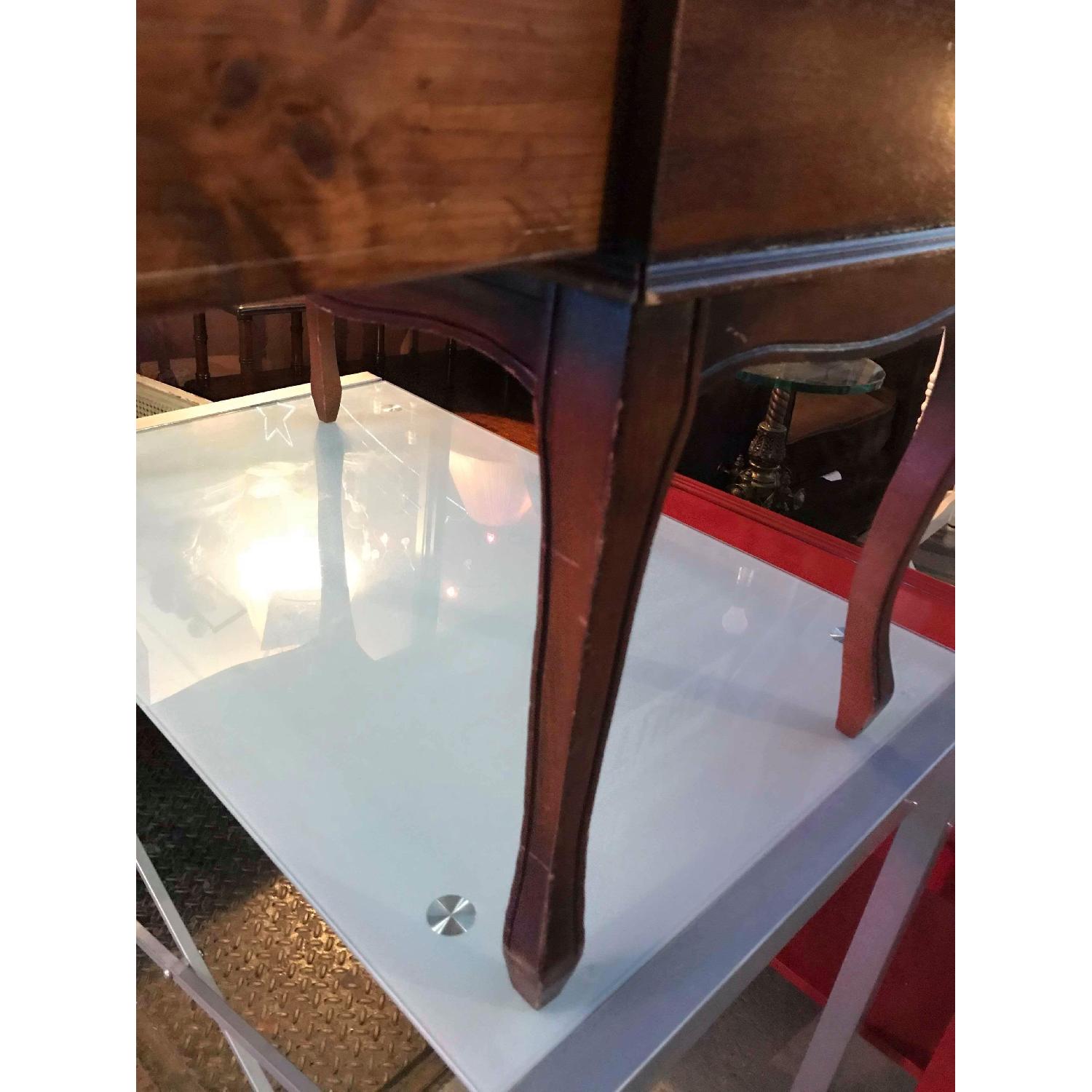 Antique 1930s Telephone Table Gossip Brench/Armchair - image-13