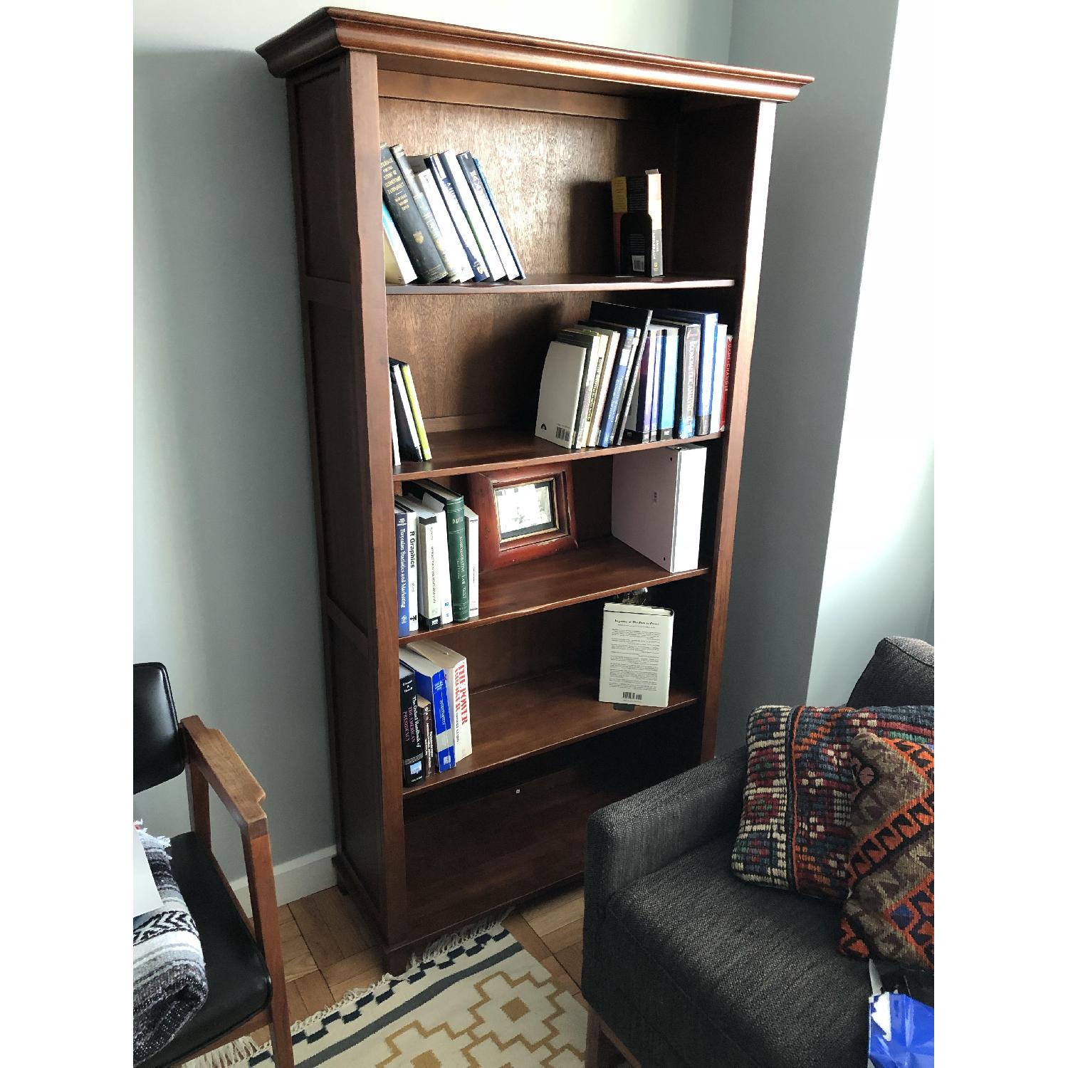 World Market Cost Plus Solid 5-Shelf Wood Bookcase - image-1