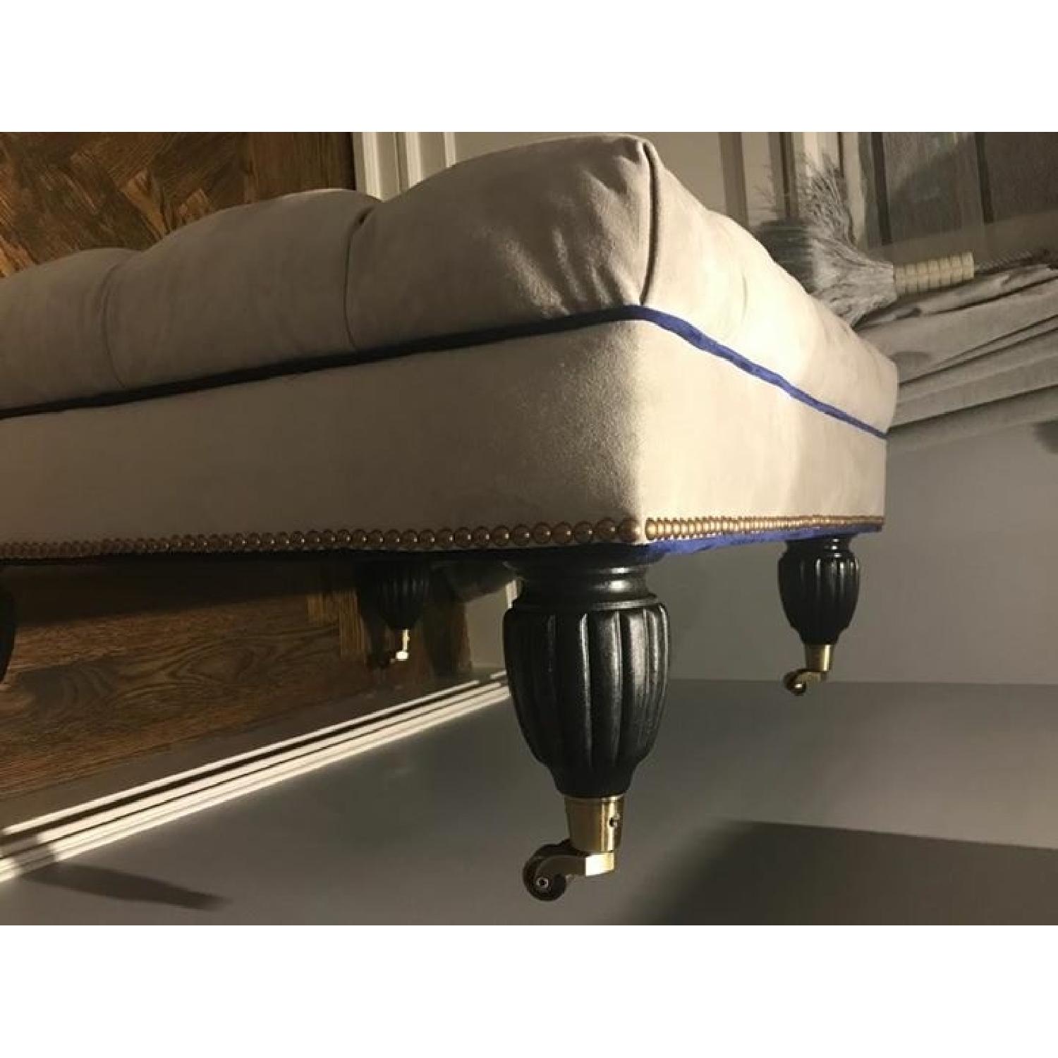 Custom Microsuede Ottoman - image-2