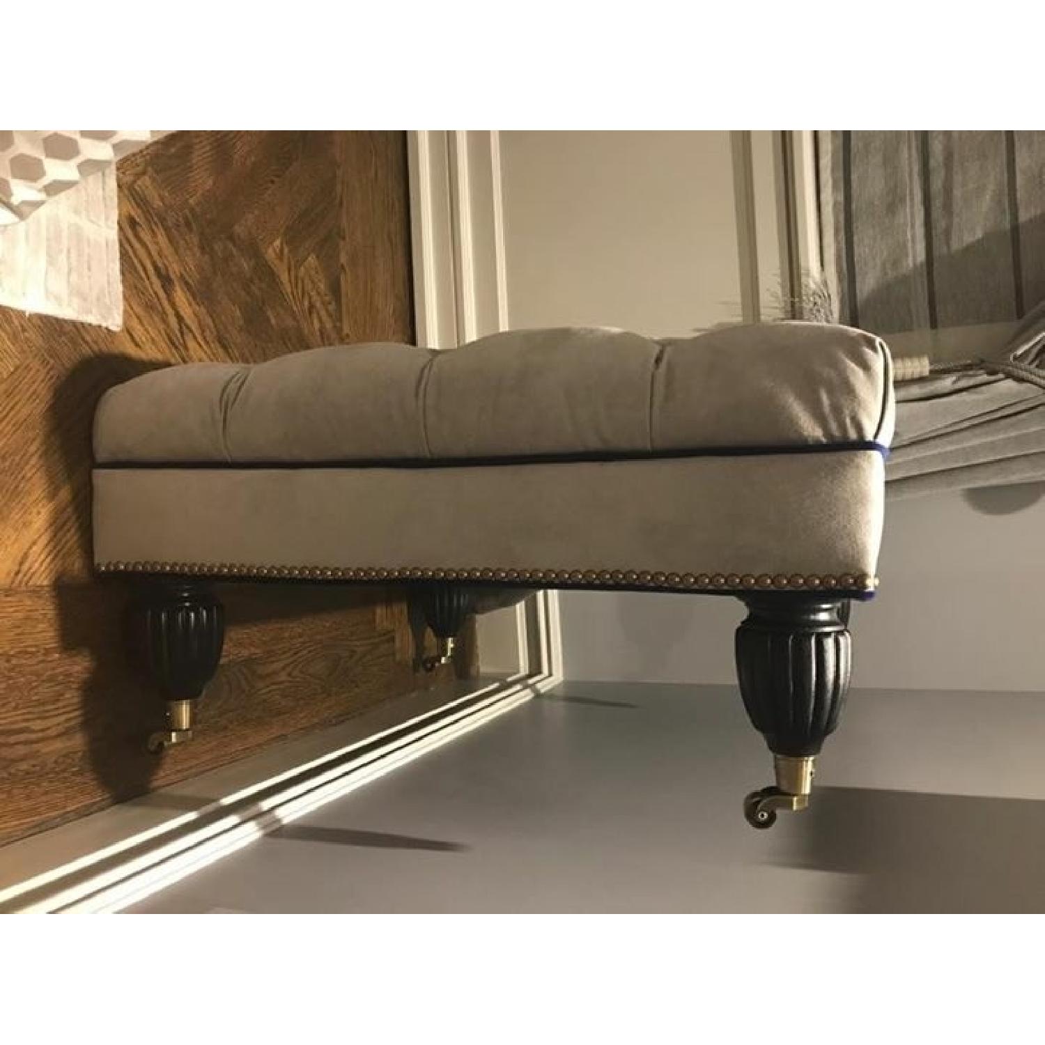 Custom Microsuede Ottoman - image-3