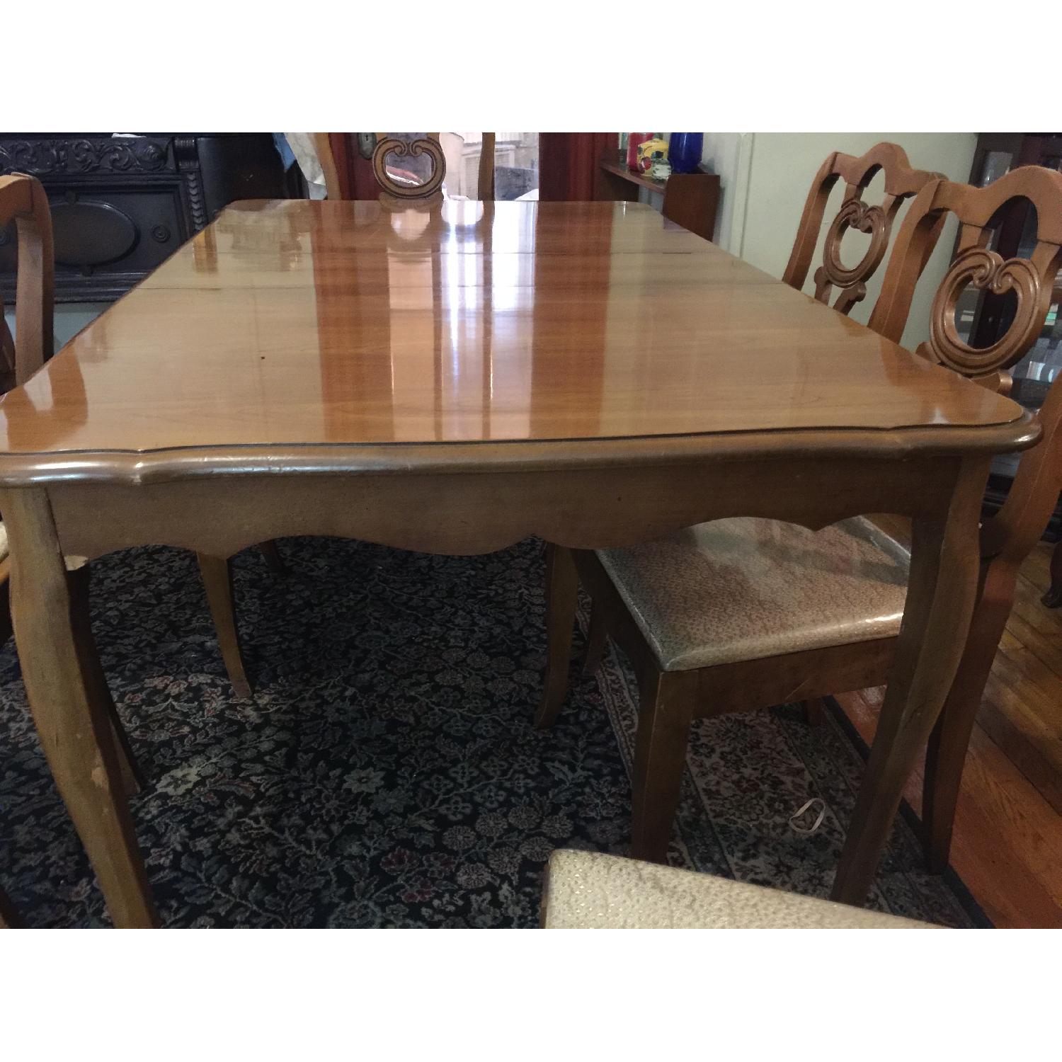 Antique Wood Dining Table - image-3