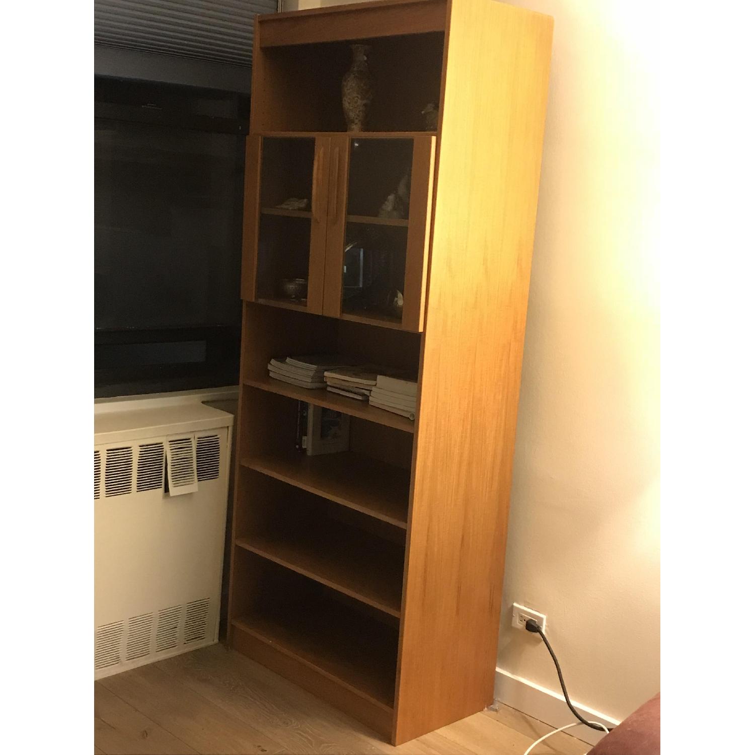 Wood Tall Storage Cabinet - image-1