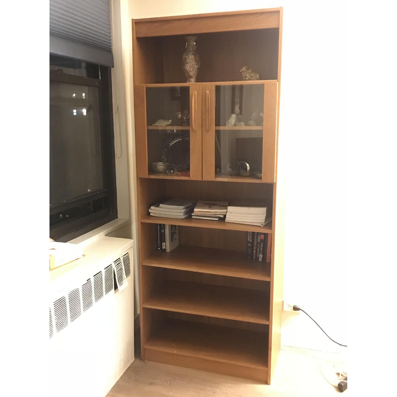 Wood Tall Storage Cabinet - image-2