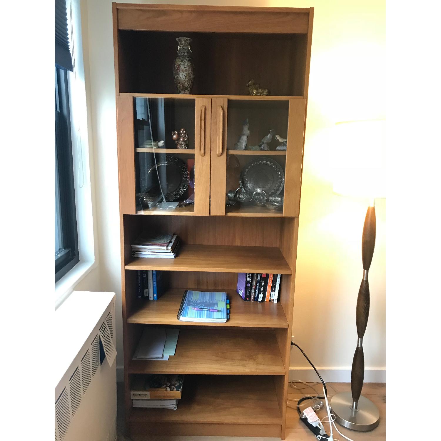 Wood Tall Storage Cabinet - image-3