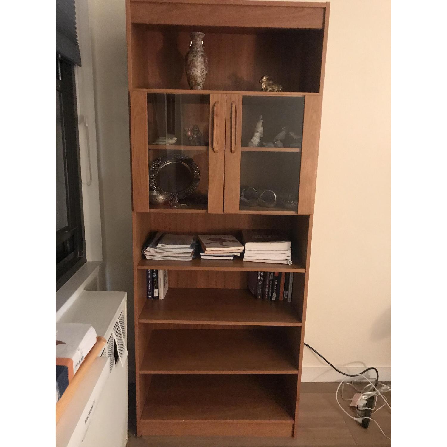 Wood Tall Storage Cabinet - image-5