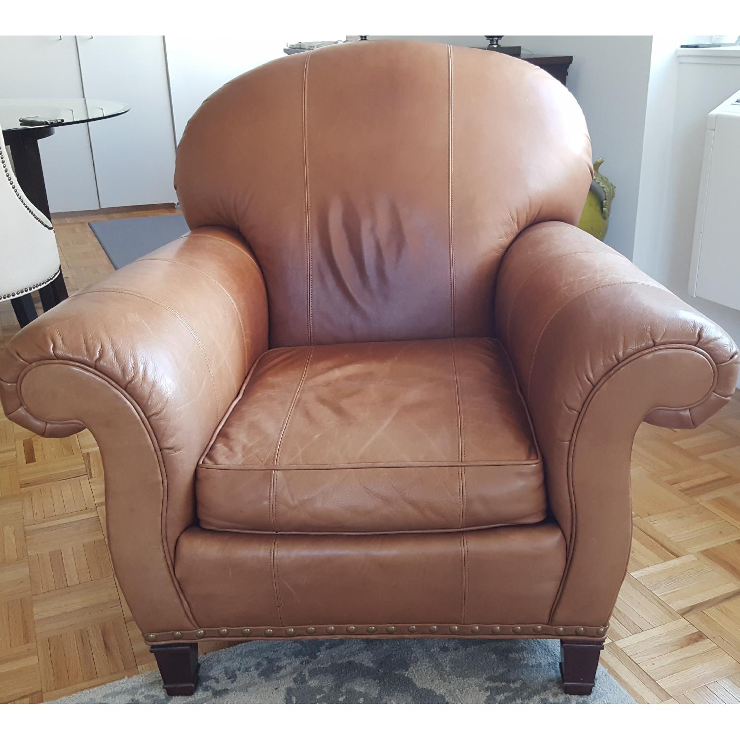Whittemore-Sherrill Tobacco Leather Chair - image-1