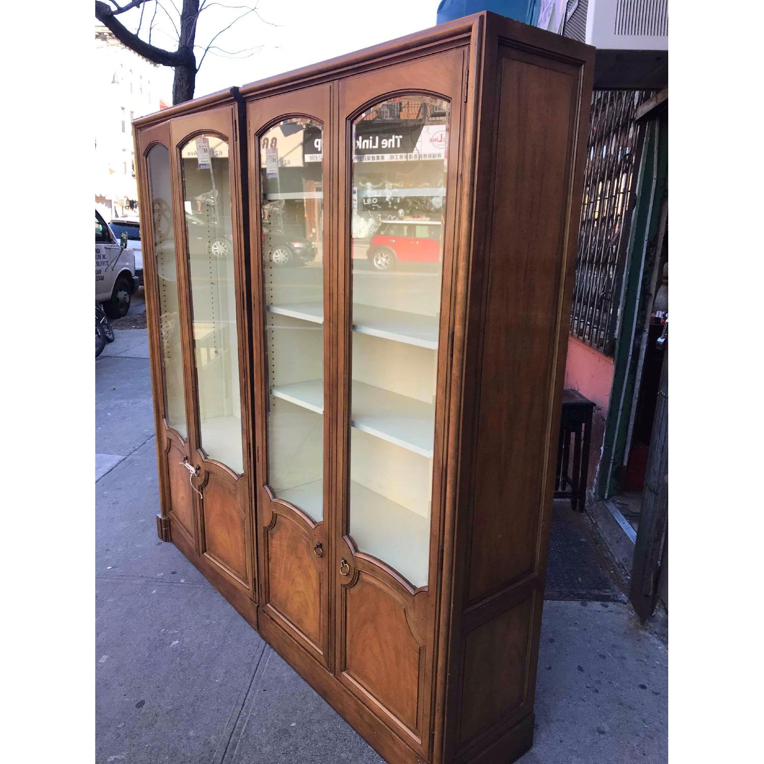 Baker Furniture Vintage Cabinet w/ Glass Doors - image-6