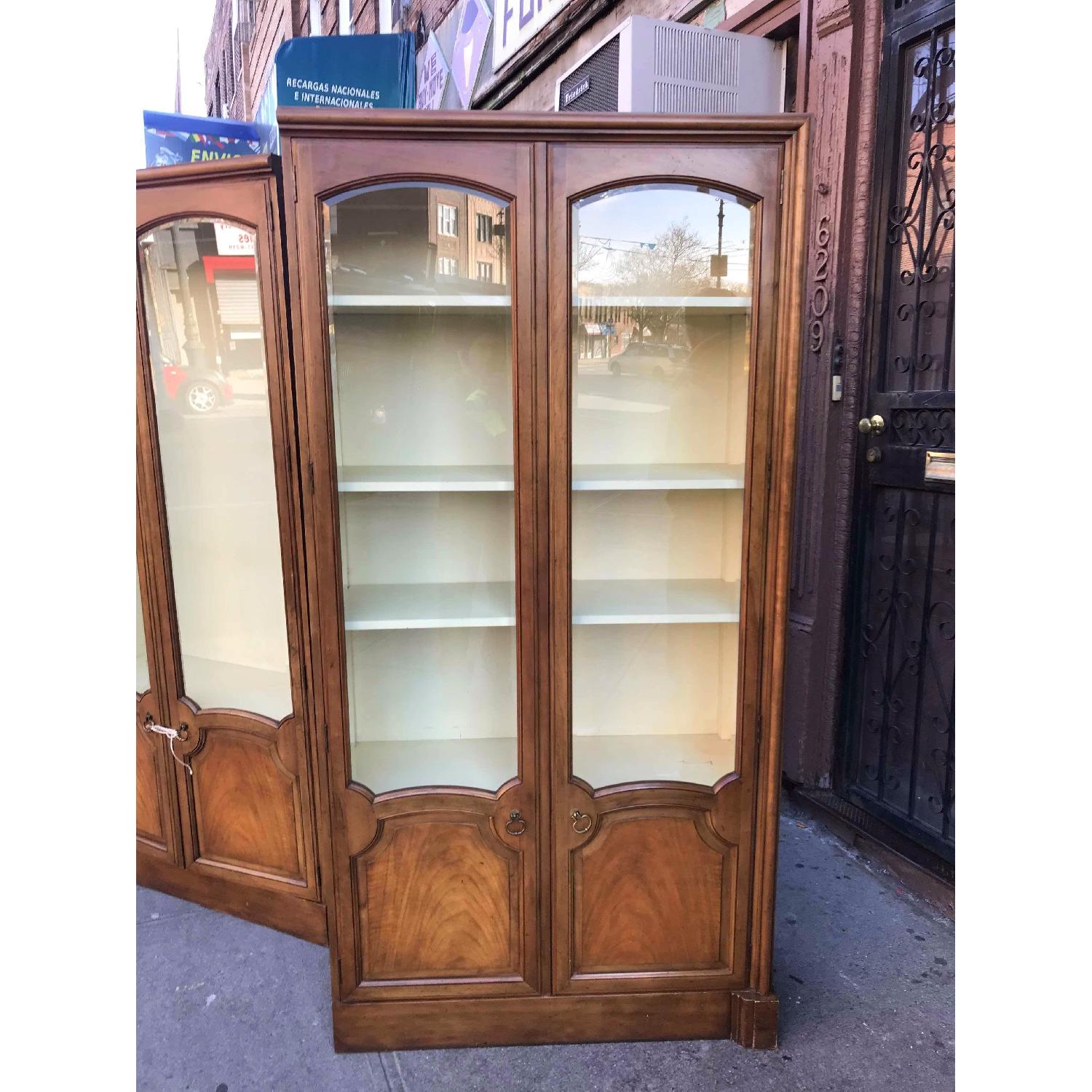Baker Furniture Vintage Cabinet w/ Glass Doors - image-7