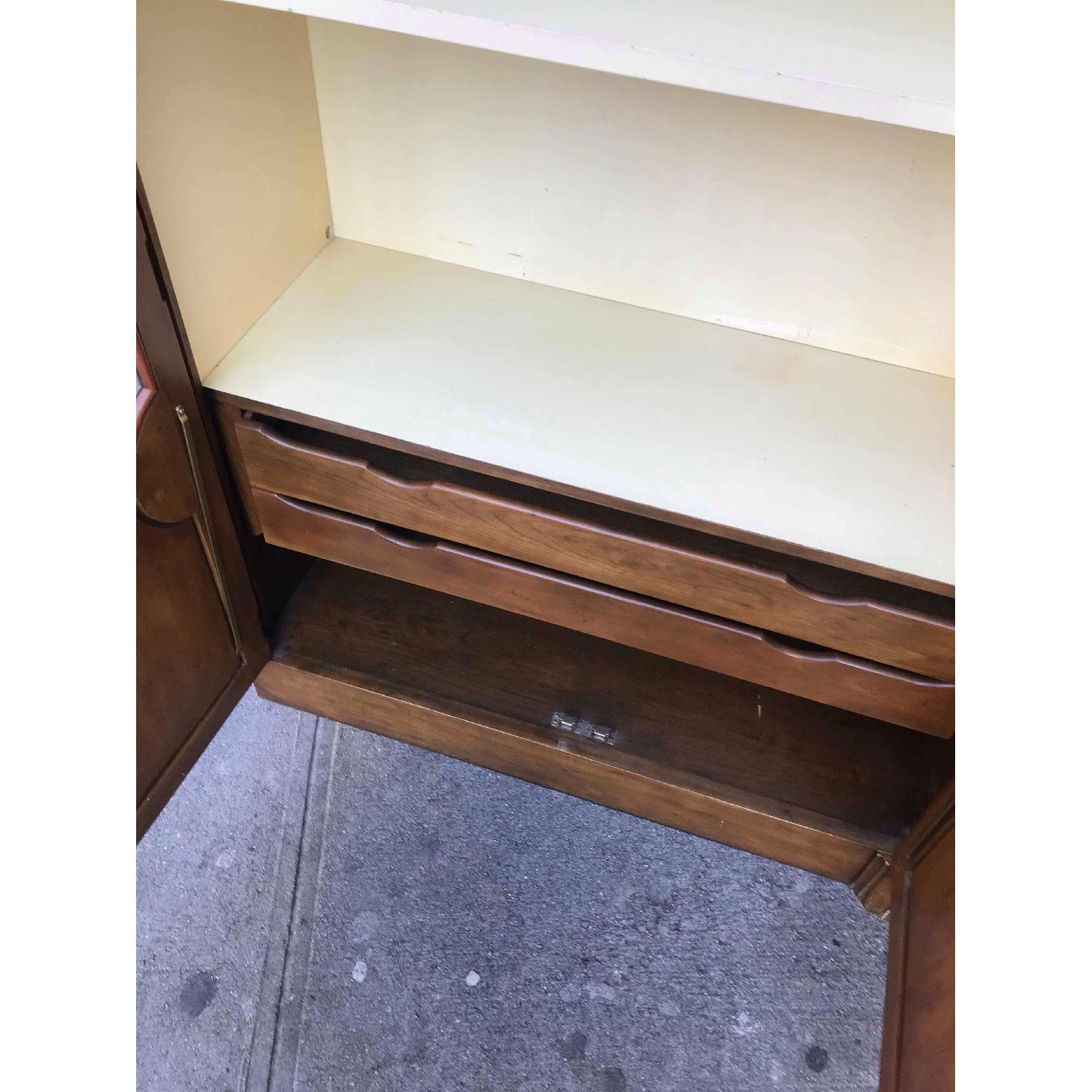 Baker Furniture Vintage Cabinet w/ Glass Doors - image-12