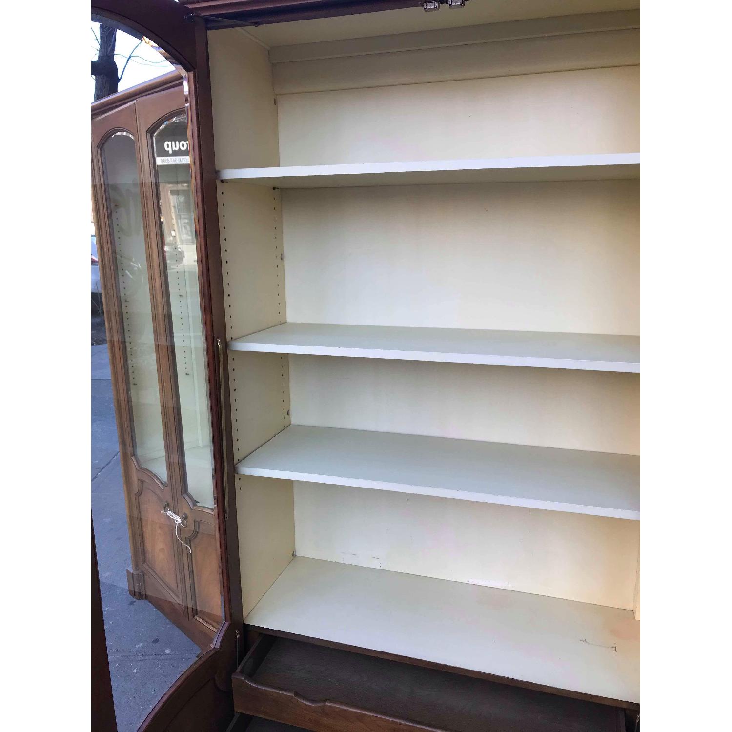 Baker Furniture Vintage Cabinet w/ Glass Doors - image-14