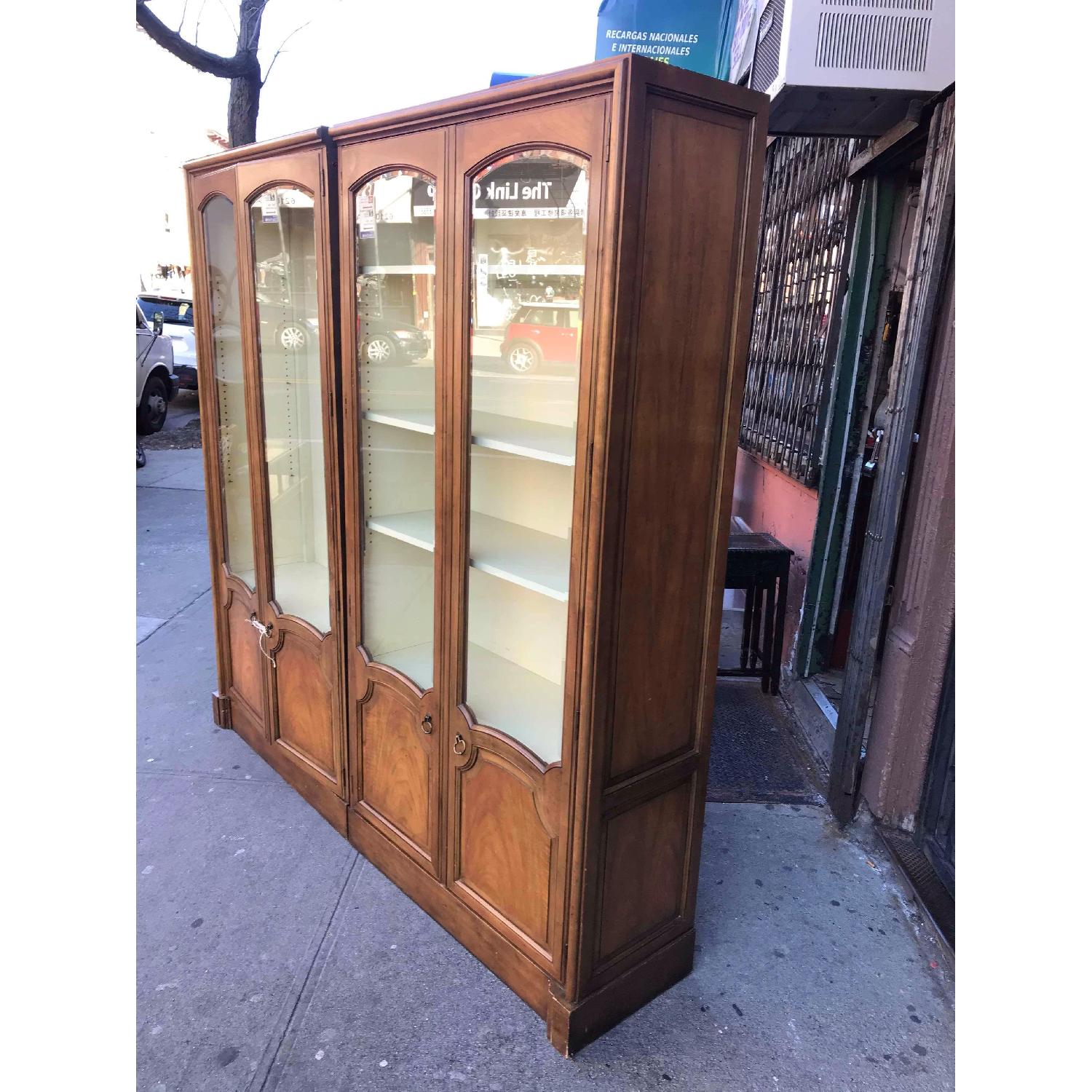 Baker Furniture Vintage Cabinet w/ Glass Doors - image-21