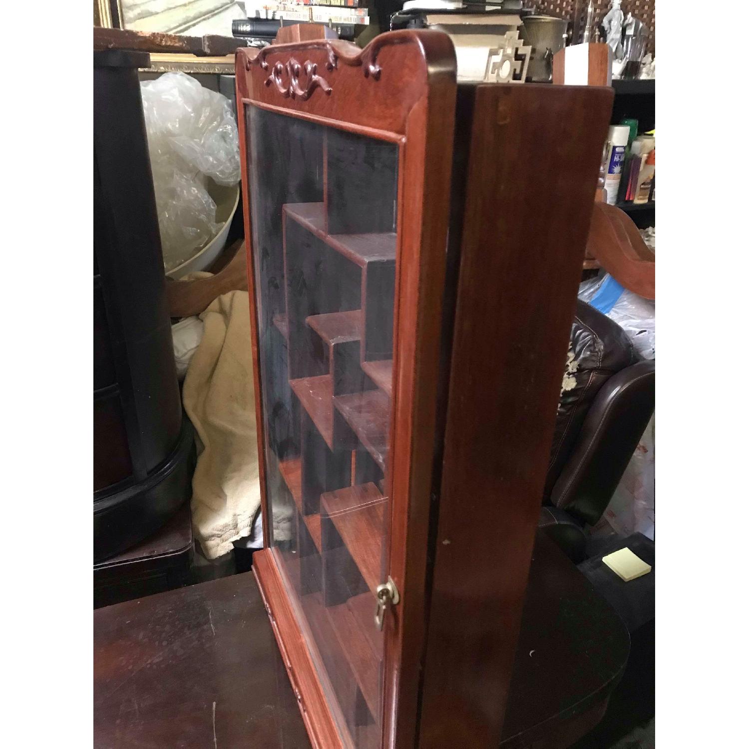 Mid Century Mirror Back Hanging Knick Knack Shelves - AptDeco