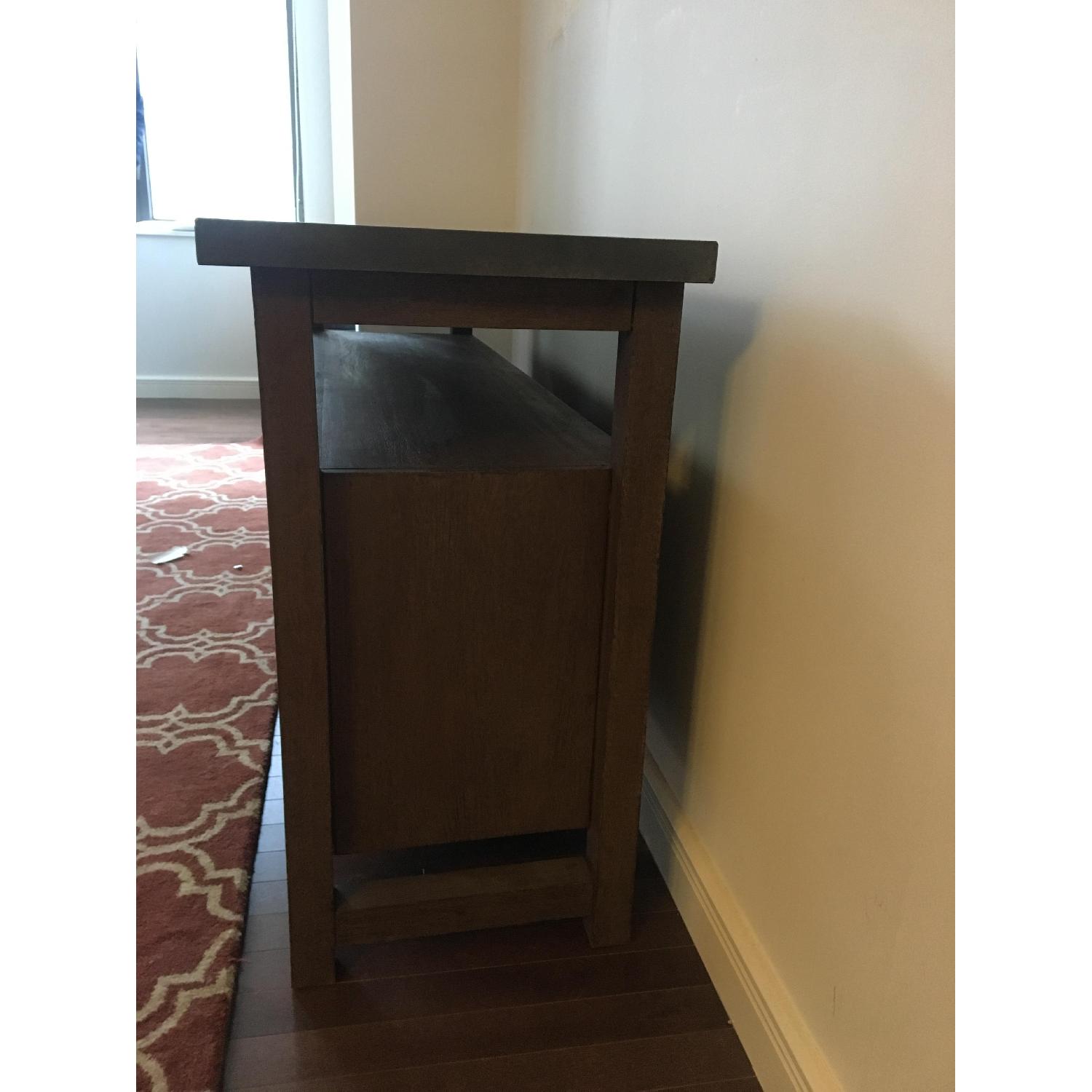 Crate & Barrel Solid Wood Media Stand - image-3