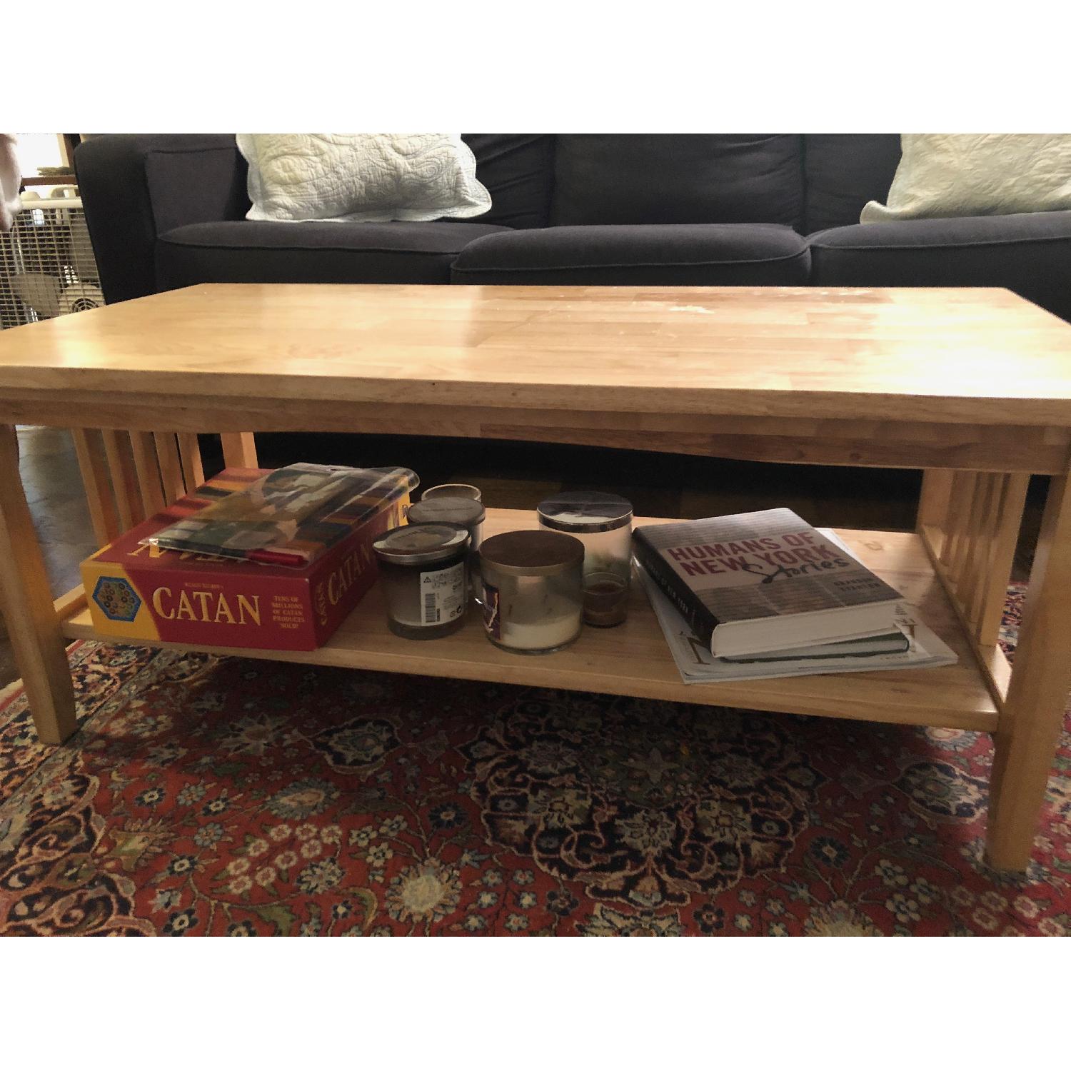 Target Mission Natural Coffee Table - image-1