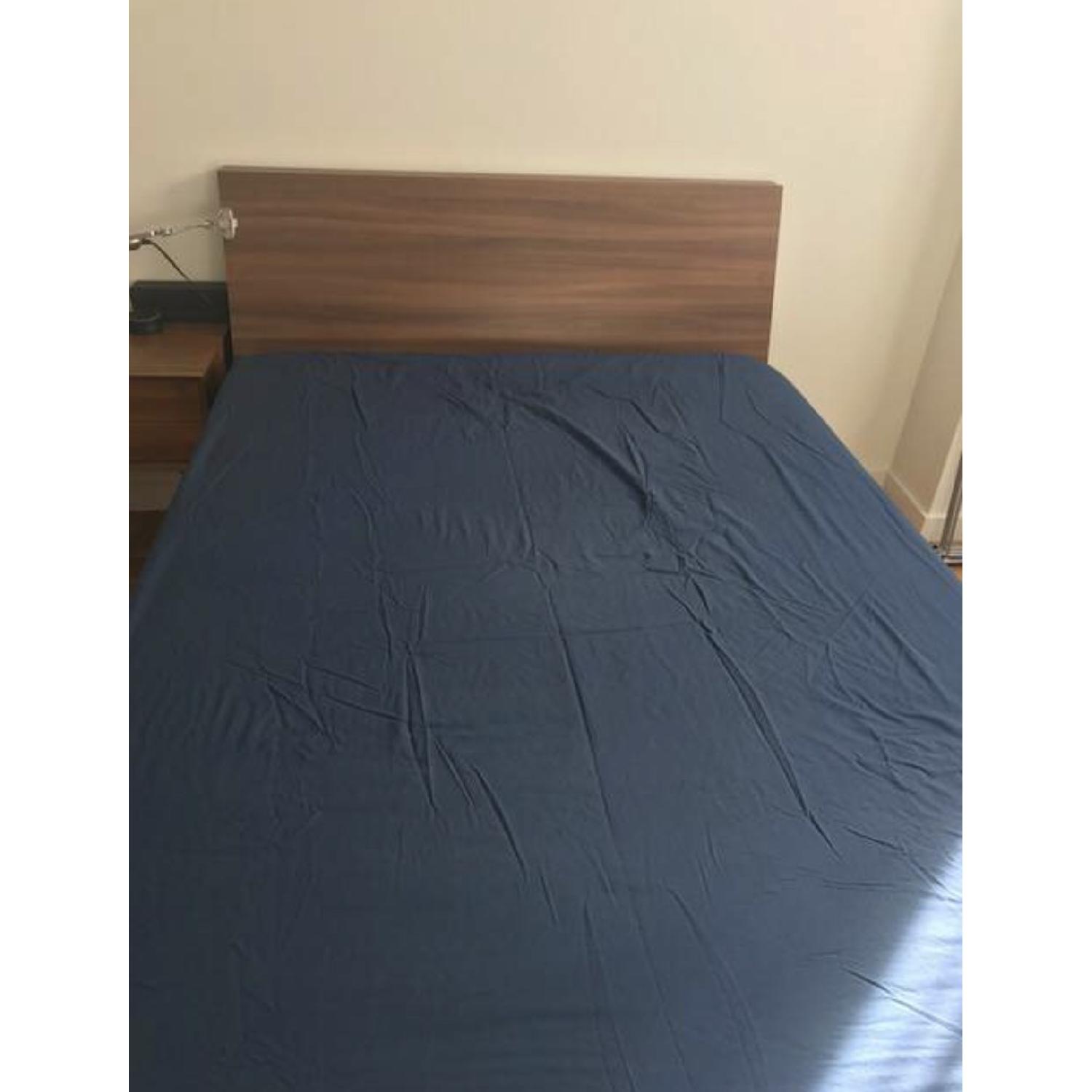 Ikea Full Size Storage Bed Frame w/ Storage Headboard - image-1