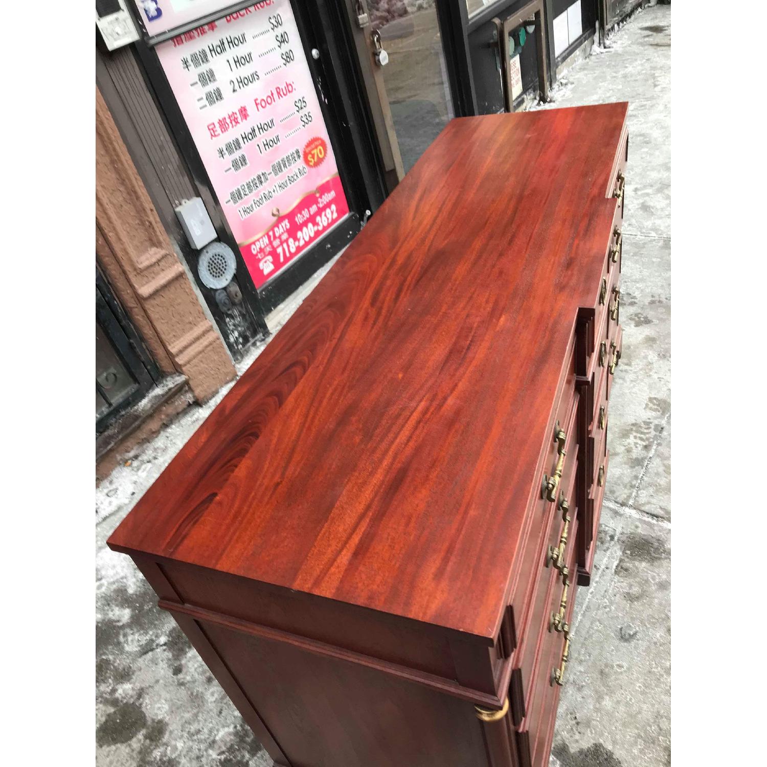 Vintage Continental Furniture Mahogany Dresser - image-2