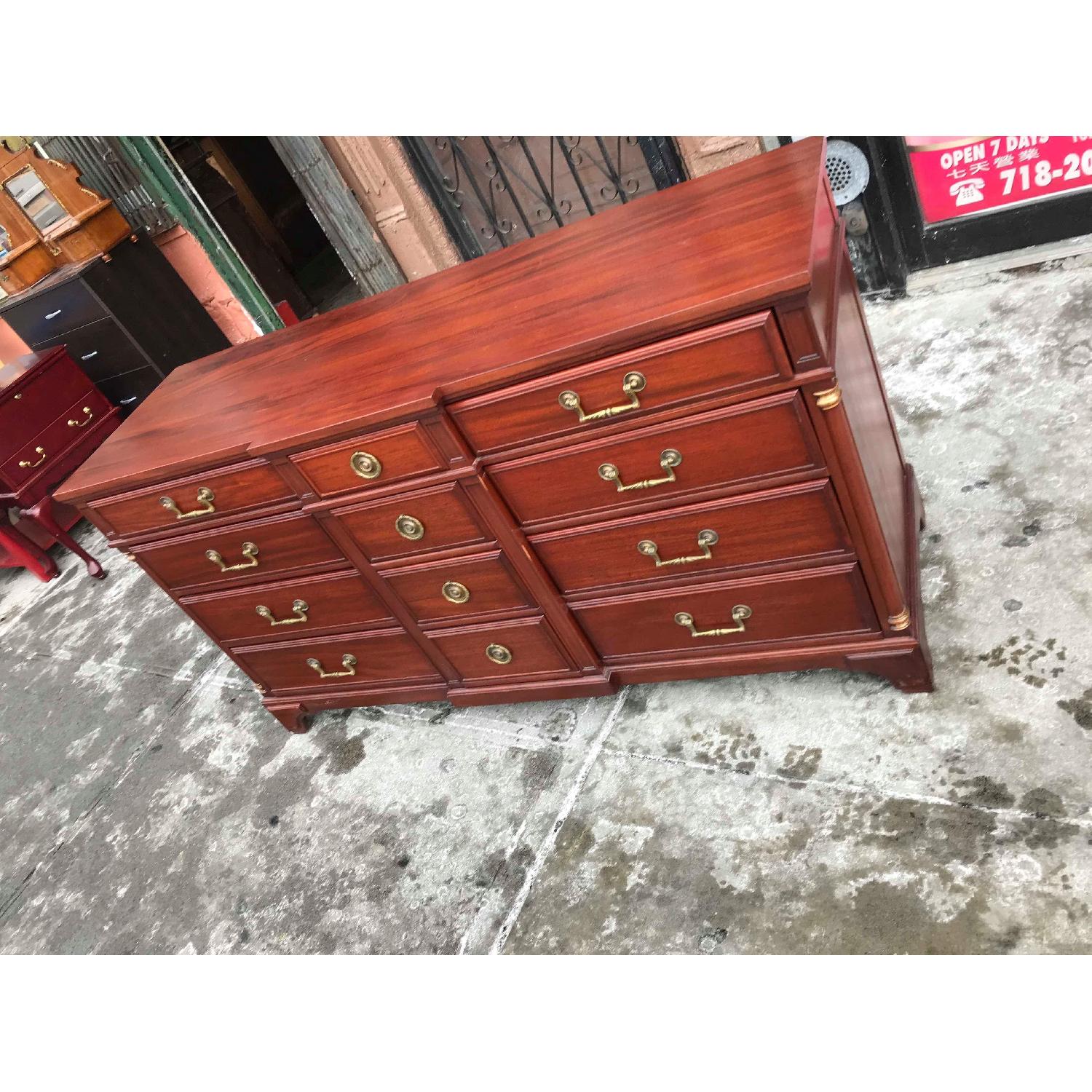 Vintage Continental Furniture Mahogany Dresser - image-4