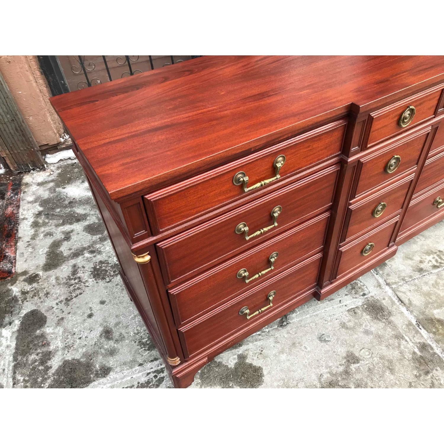 Vintage Continental Furniture Mahogany Dresser - image-5